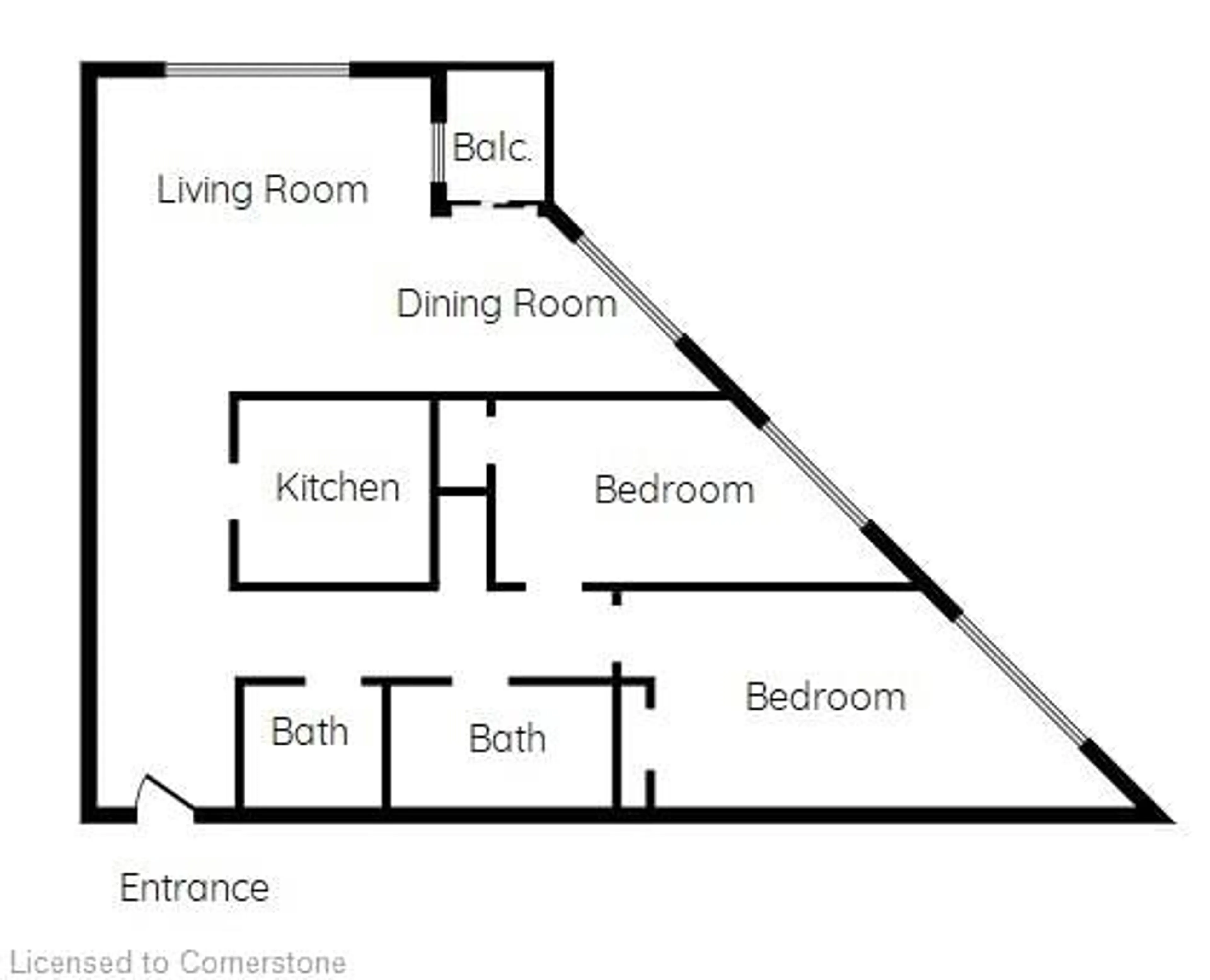 Floor plan for 150 Charlton Ave #504, Hamilton Ontario L8N 3X3