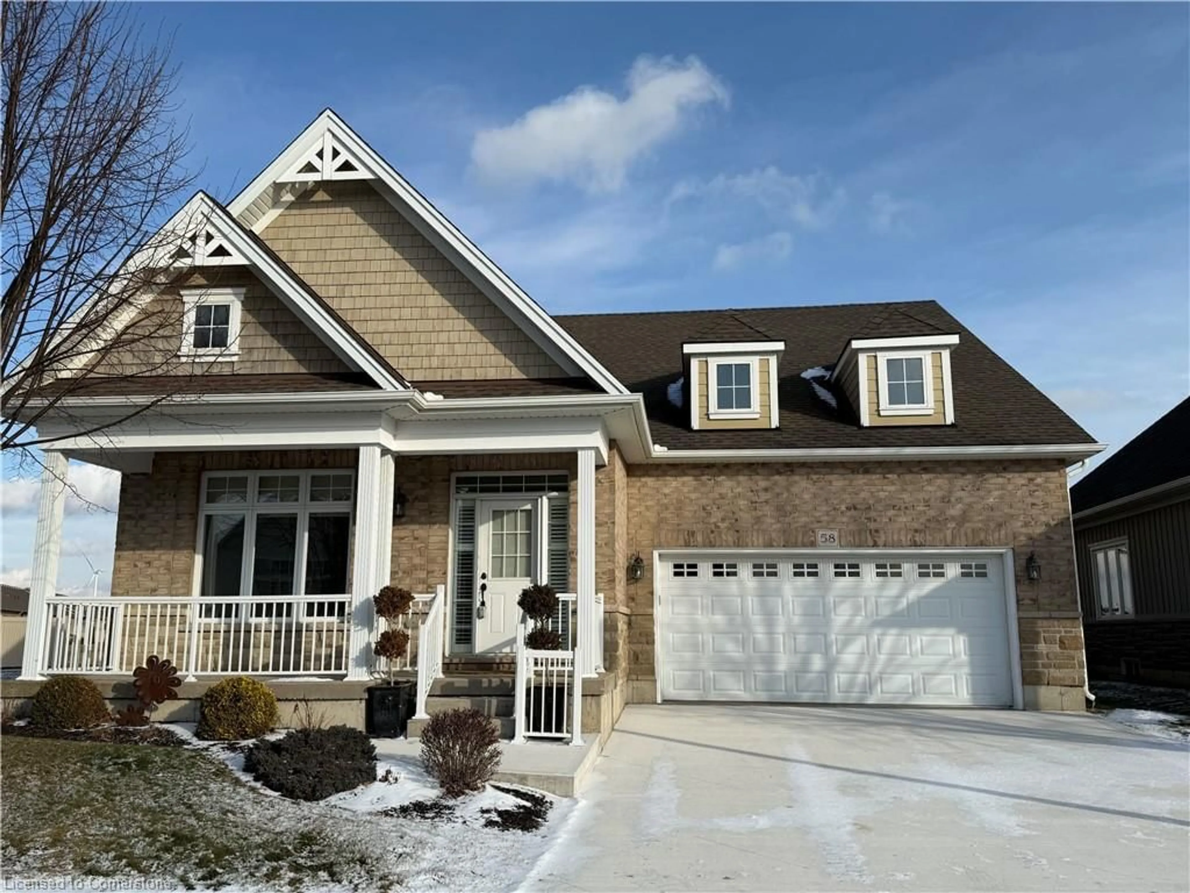 Home with brick exterior material, street for 58 Regatta Dr, Port Dover Ontario N0A 1N3