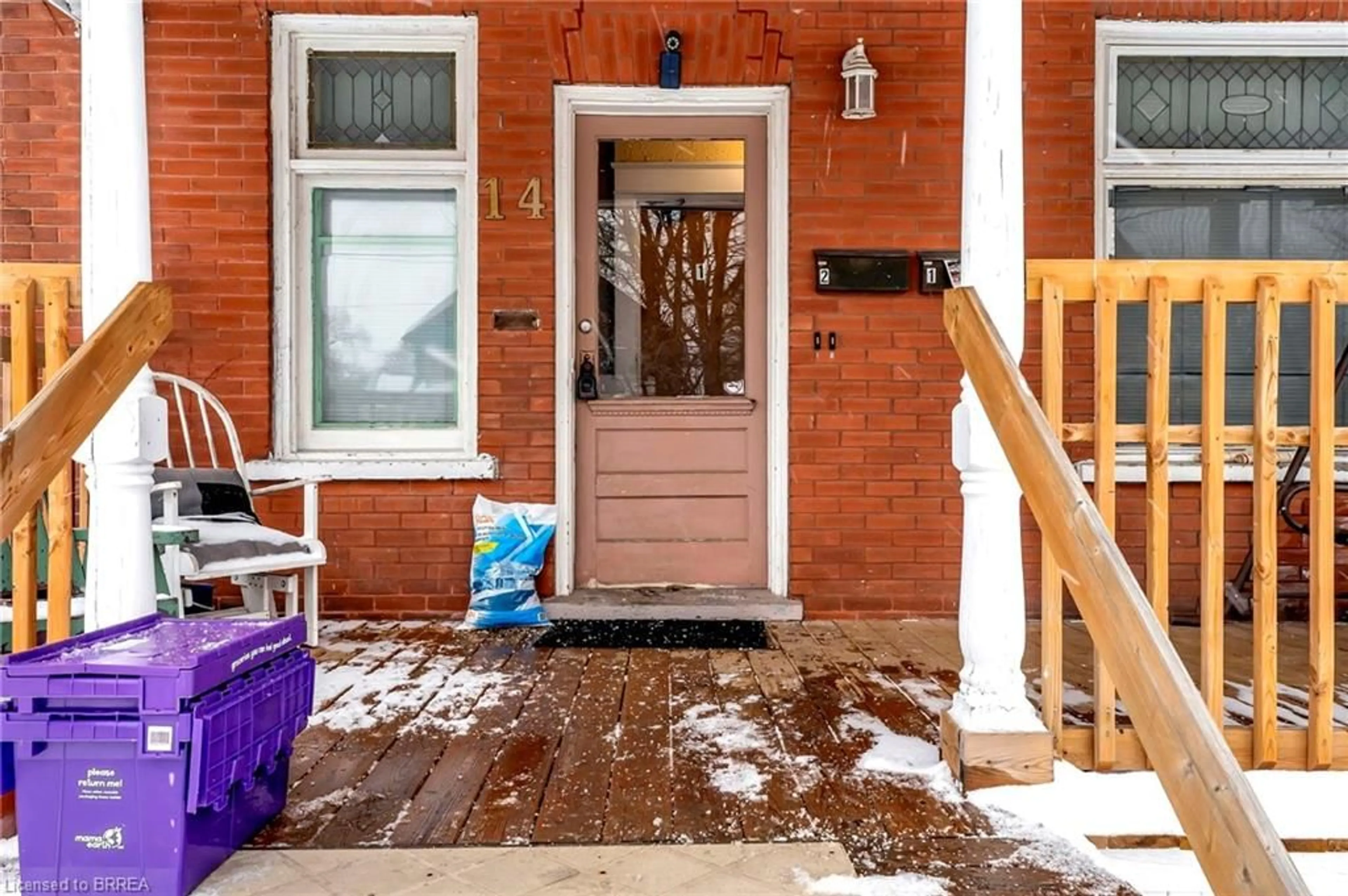 Indoor entryway for 14-20 Brubacher St, Kitchener Ontario N2H 2V9