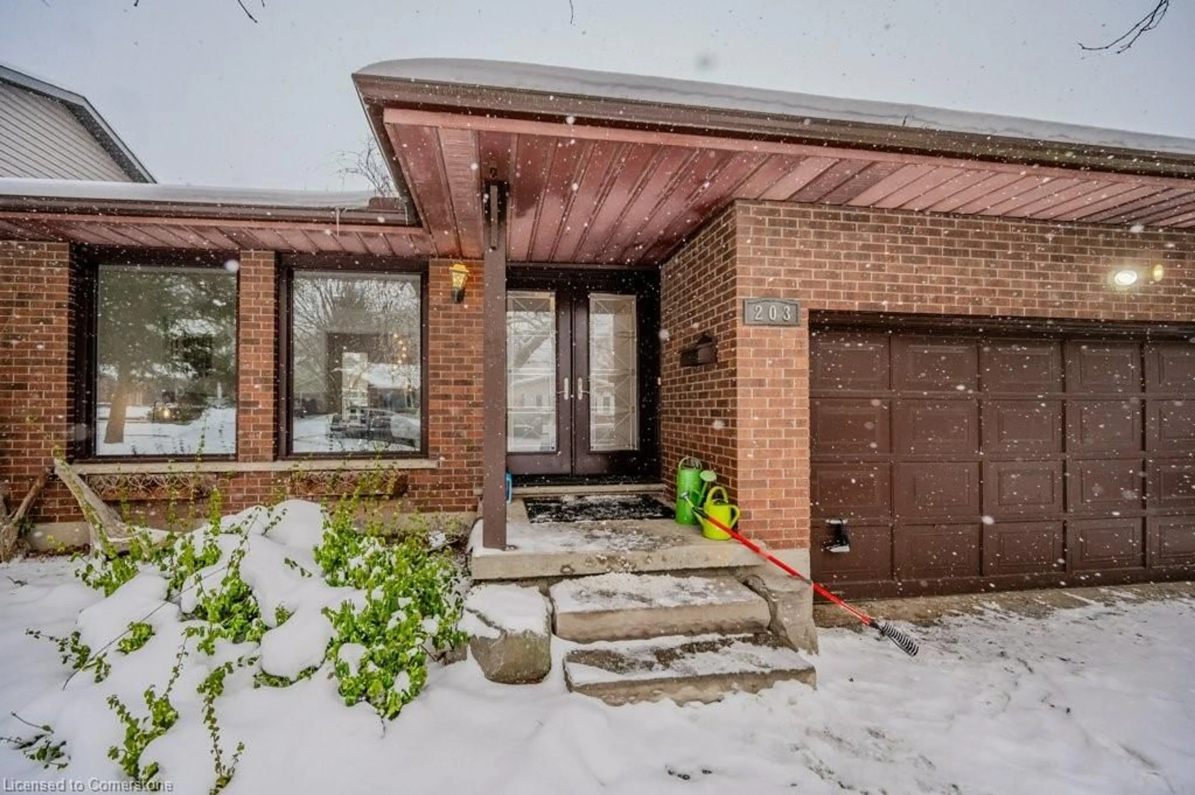 Home with brick exterior material, street for 203 Farrier Dr, Kitchener Ontario N2P 1J1