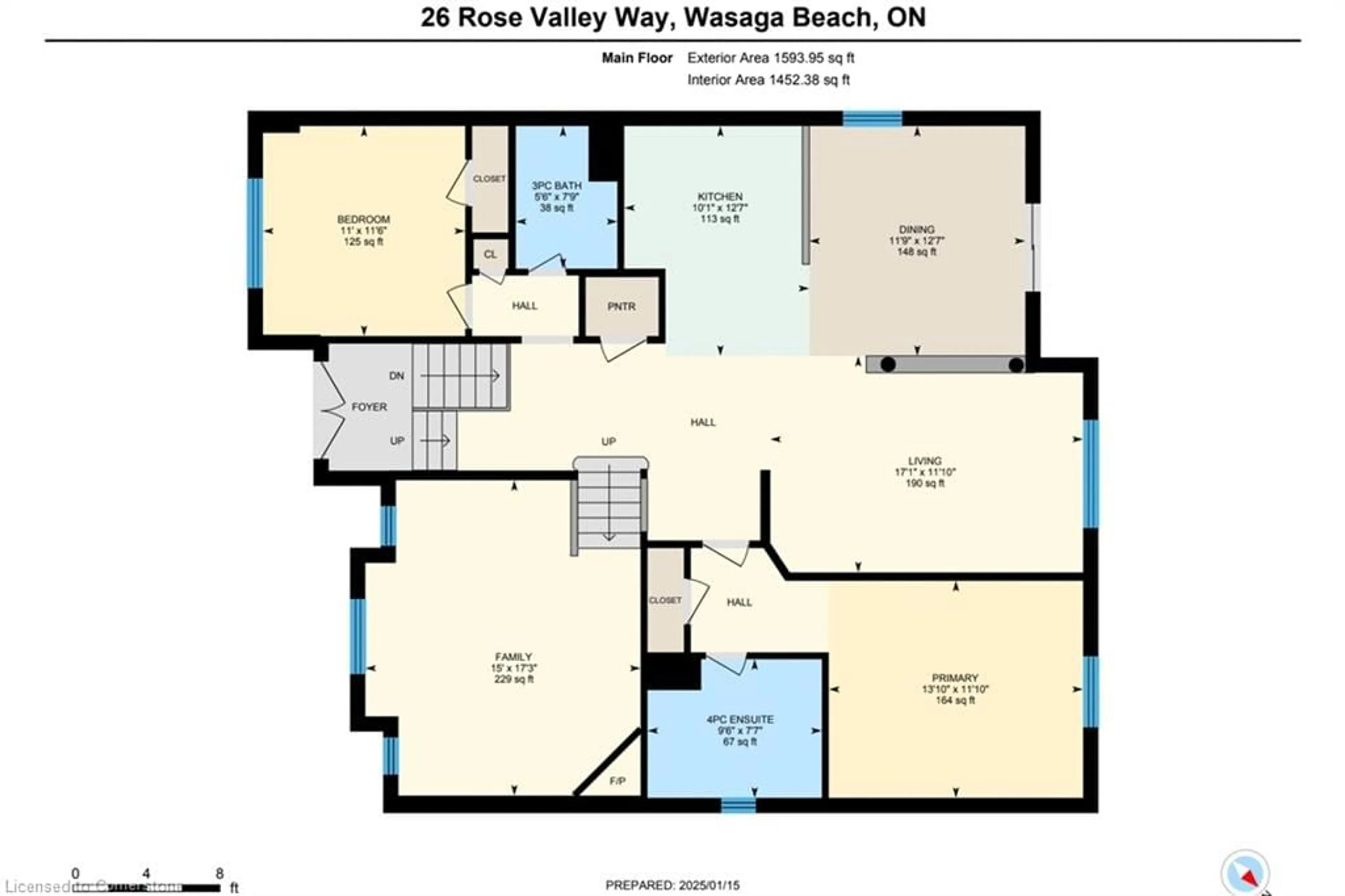 Floor plan for 26 Rose Valley St, Wasaga Beach Ontario L9Z 3C5