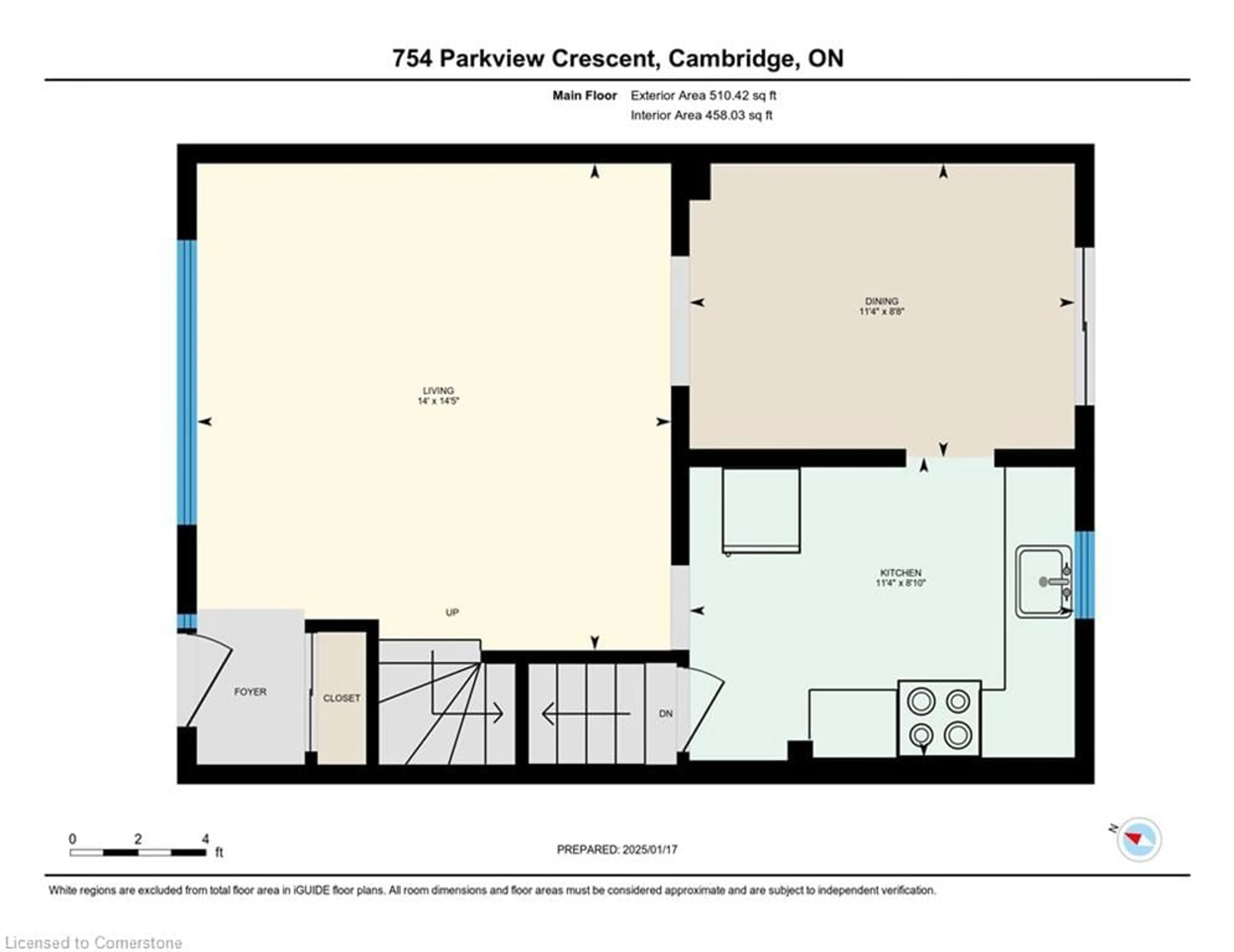 Floor plan for 754 Parkview Cres, Cambridge Ontario N3H 4X8