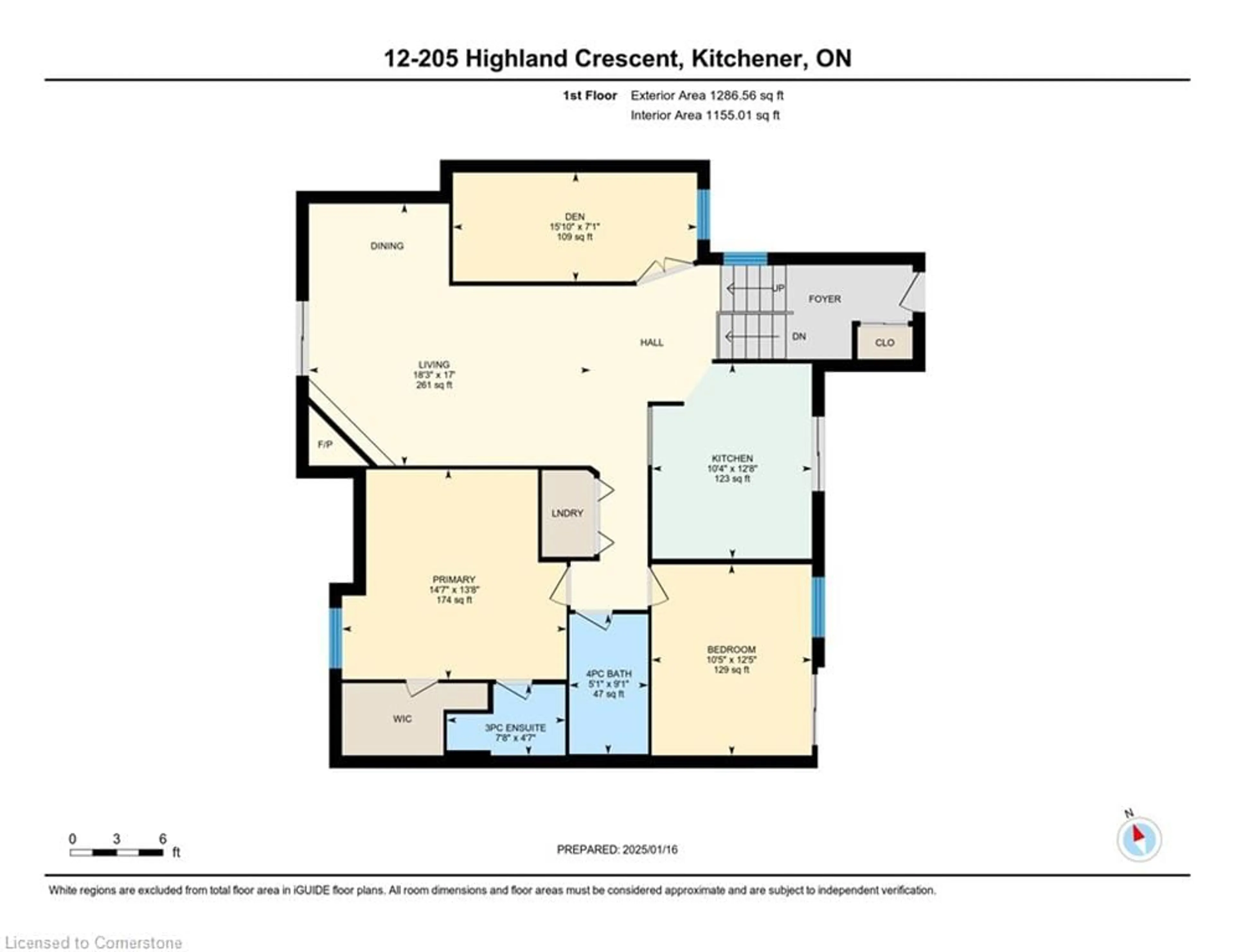 Floor plan for 205 Highland Cres #12, Kitchener Ontario N2M 5L6