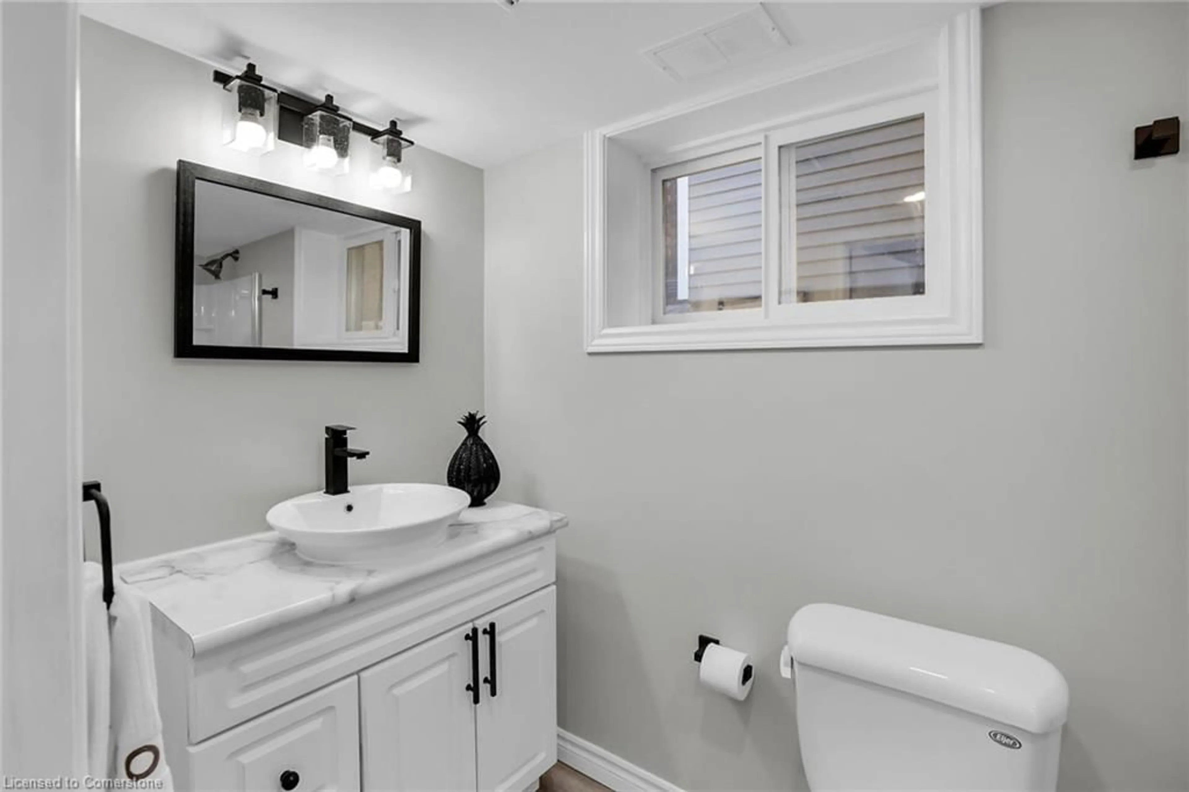 Contemporary bathroom, ceramic/tile floor for 65 London St, Hamilton Ontario L8K 2G4