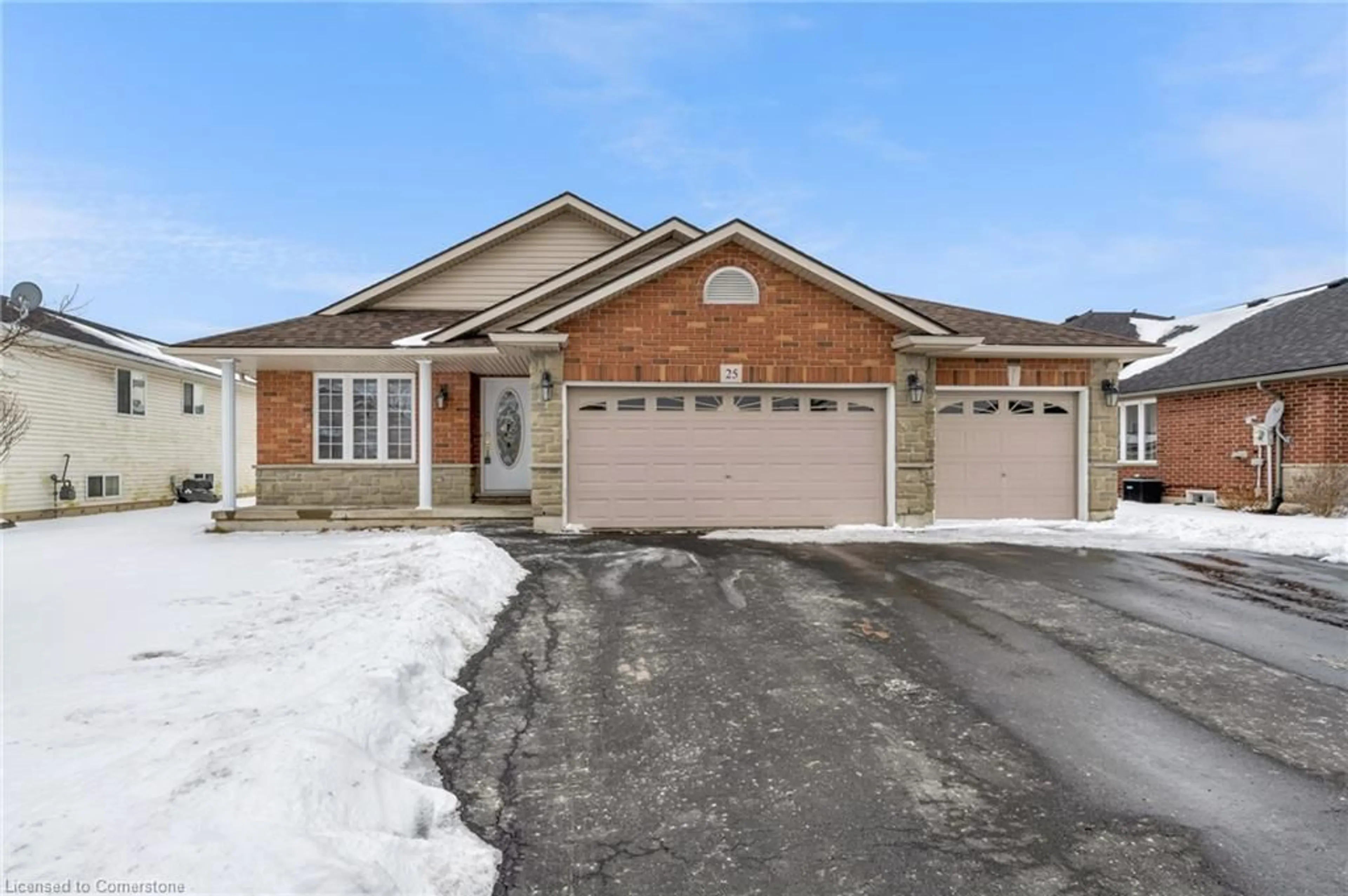 Home with brick exterior material, street for 25 Mapleview Dr, Hagersville Ontario N0A 1H0