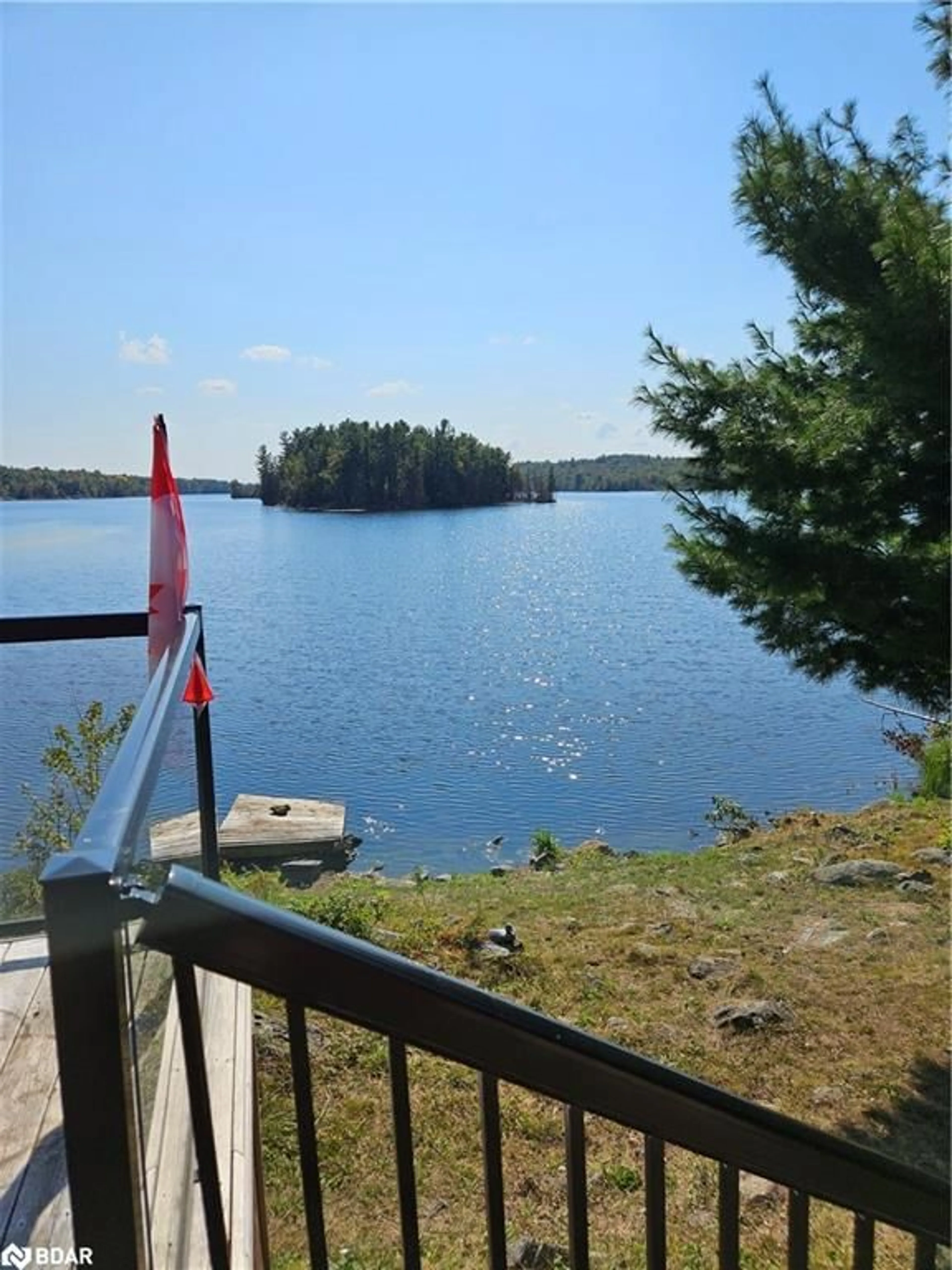 Patio, water/lake/river/ocean view for 2035C Fifth Lake Rd, Sharbot Lake Ontario K0H 2K0