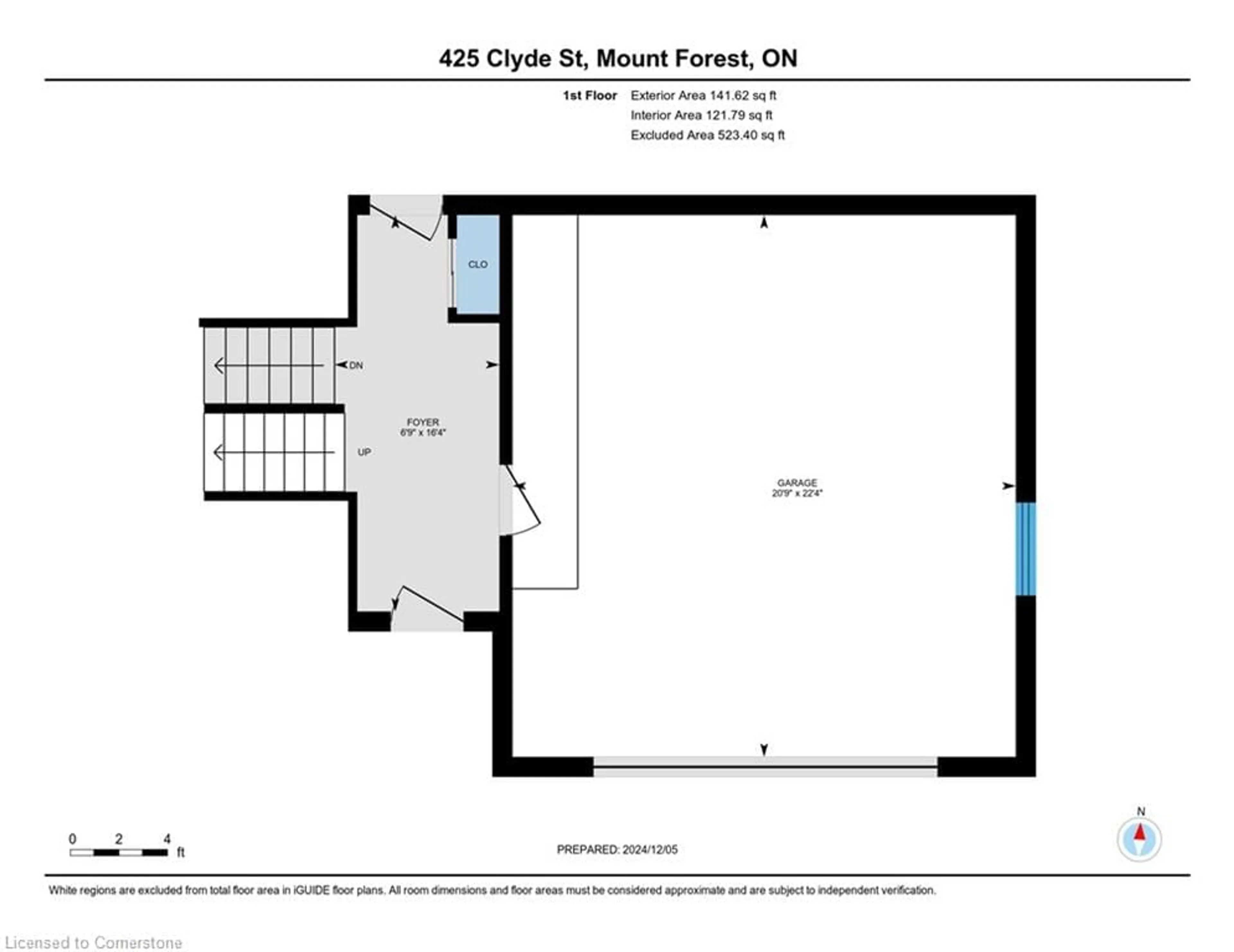 Floor plan for 425 Clyde St, Mount Forest Ontario N0G 2L3