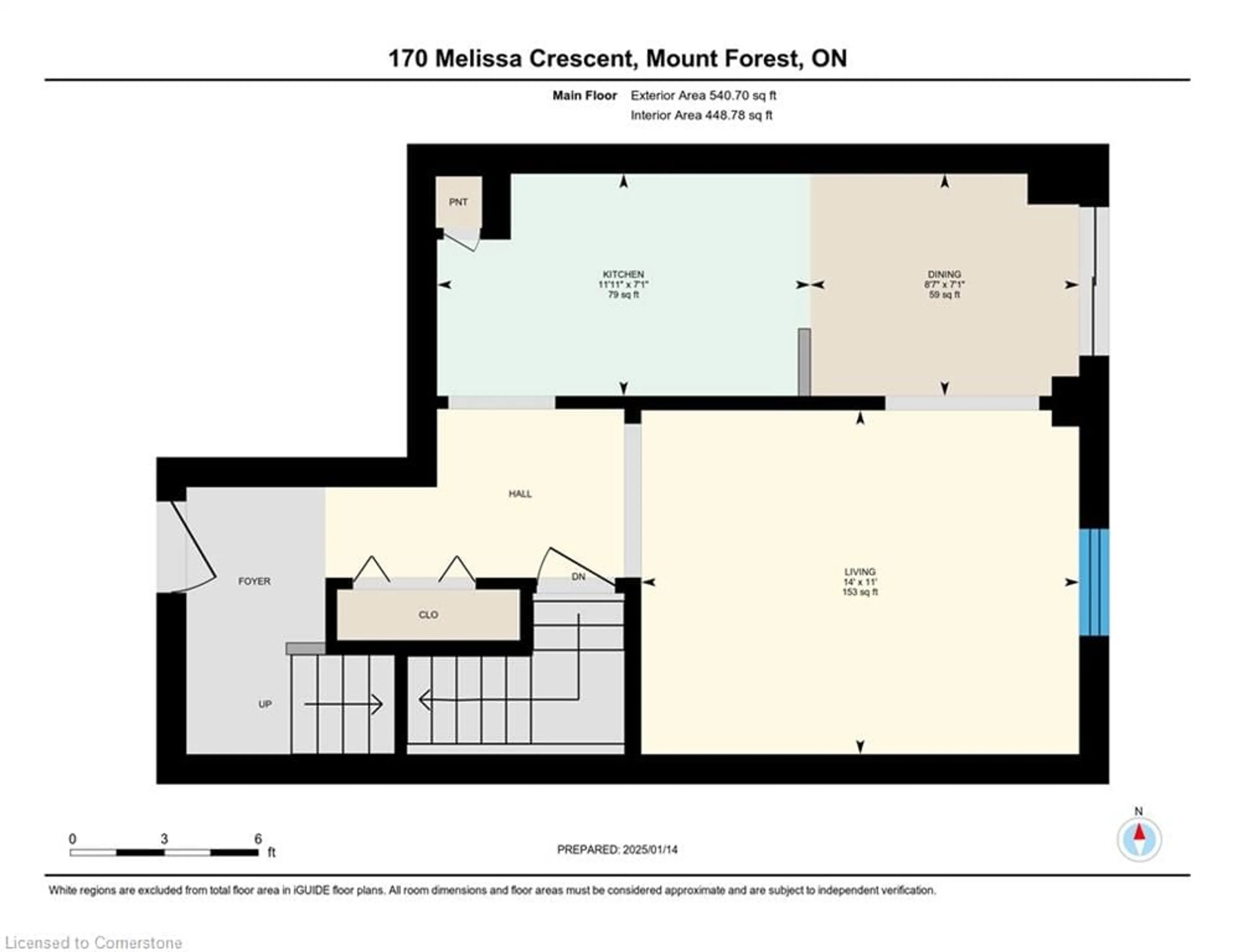 Floor plan for 170 Melissa Cres, Mount Forest Ontario N0G 2L3