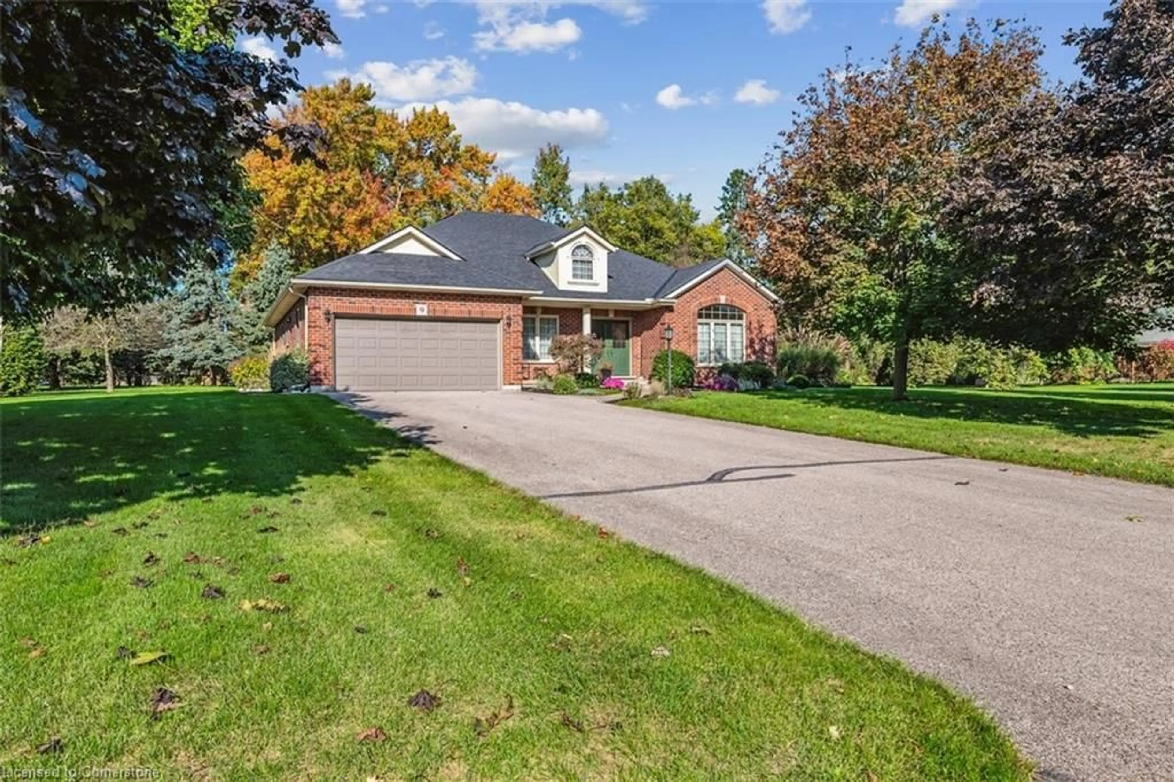 Home with brick exterior material, street for 9 Barnes Farm Rd, Mount Pleasant Ontario N0E 1K0