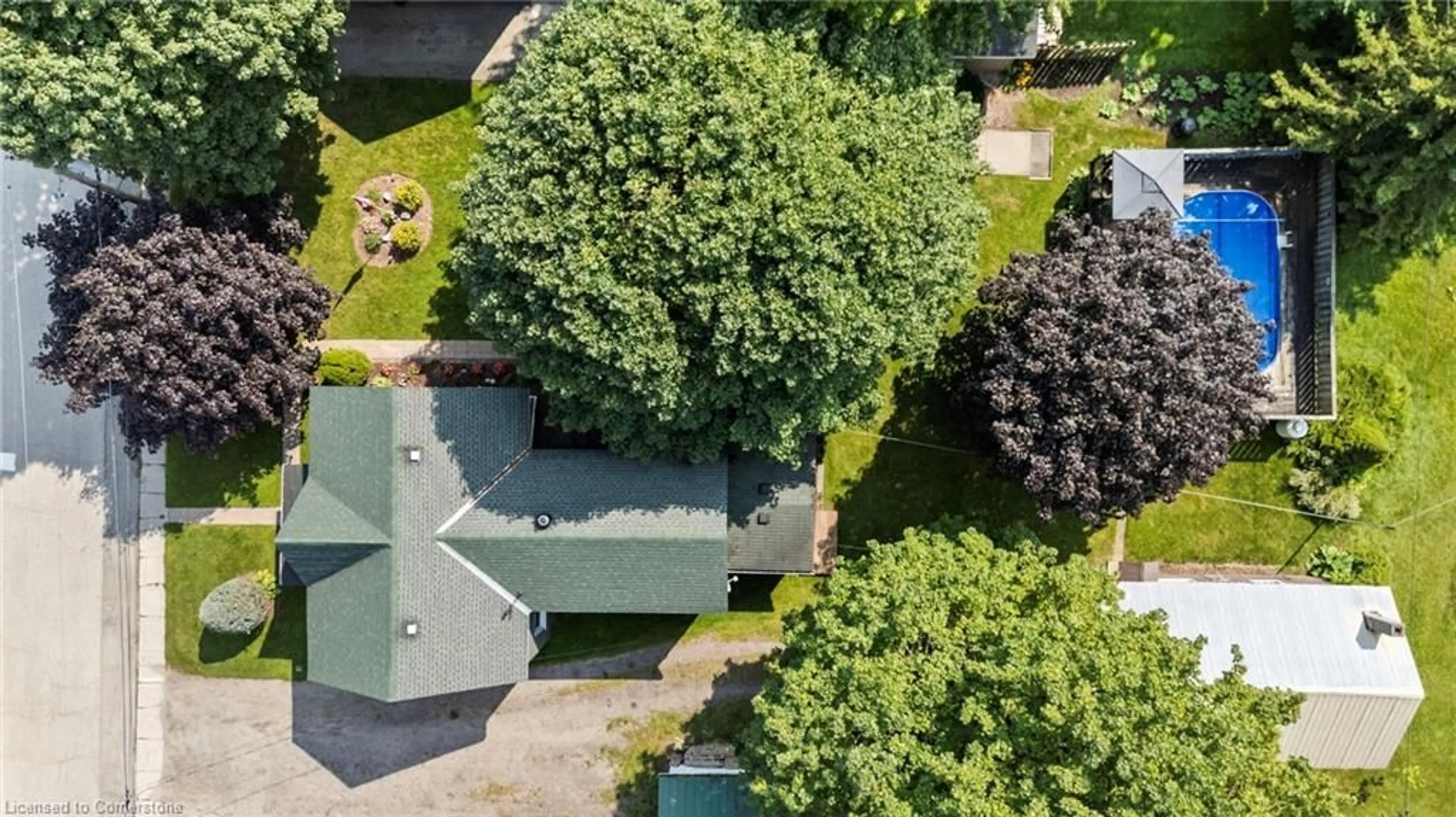 A pic from outside/outdoor area/front of a property/back of a property/a pic from drone, street for 16 John St, Harriston Ontario N0G 1Z0