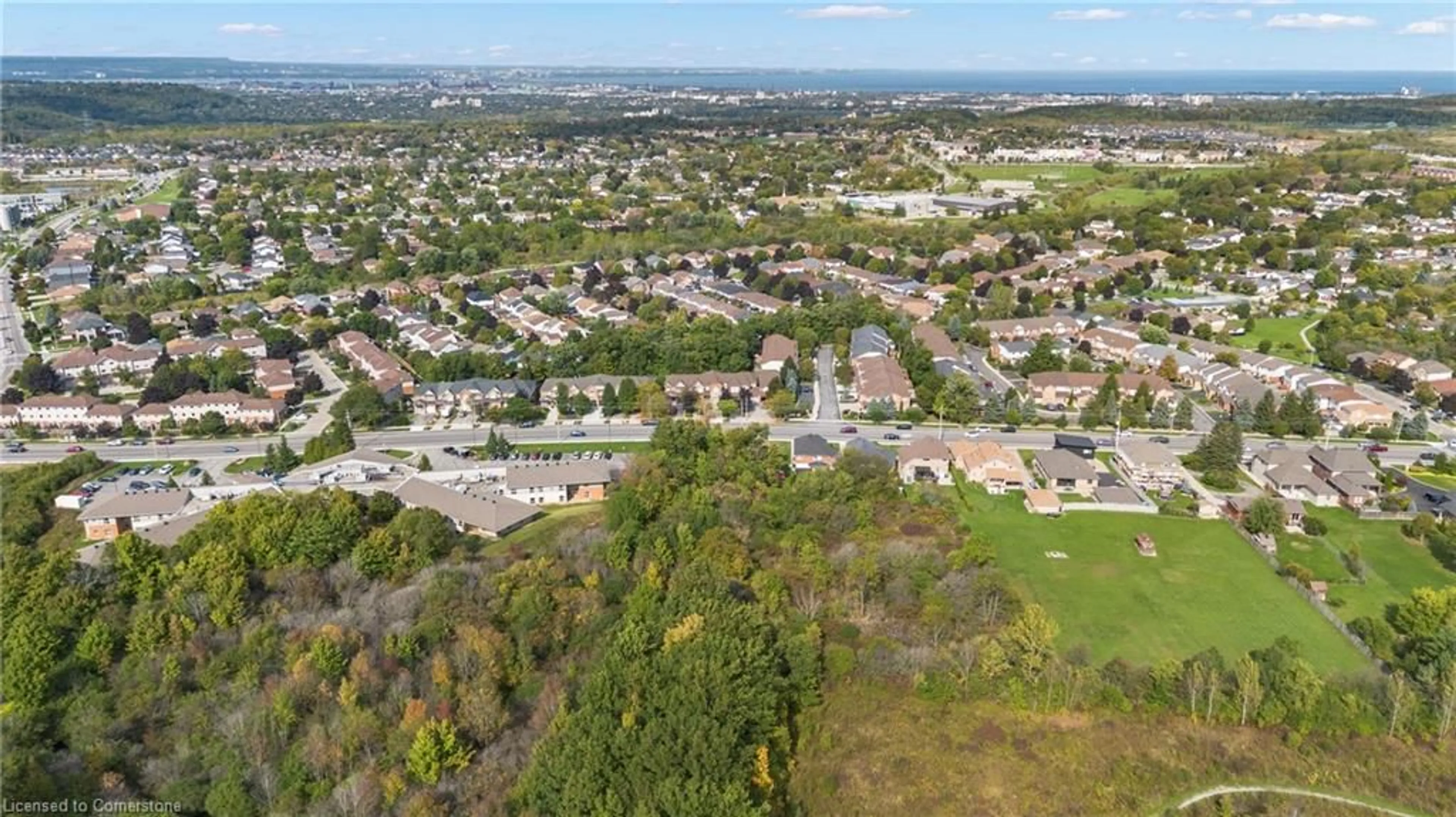 A pic from outside/outdoor area/front of a property/back of a property/a pic from drone, street for 363 Highland Rd, Stoney Creek Ontario L8J 2S2