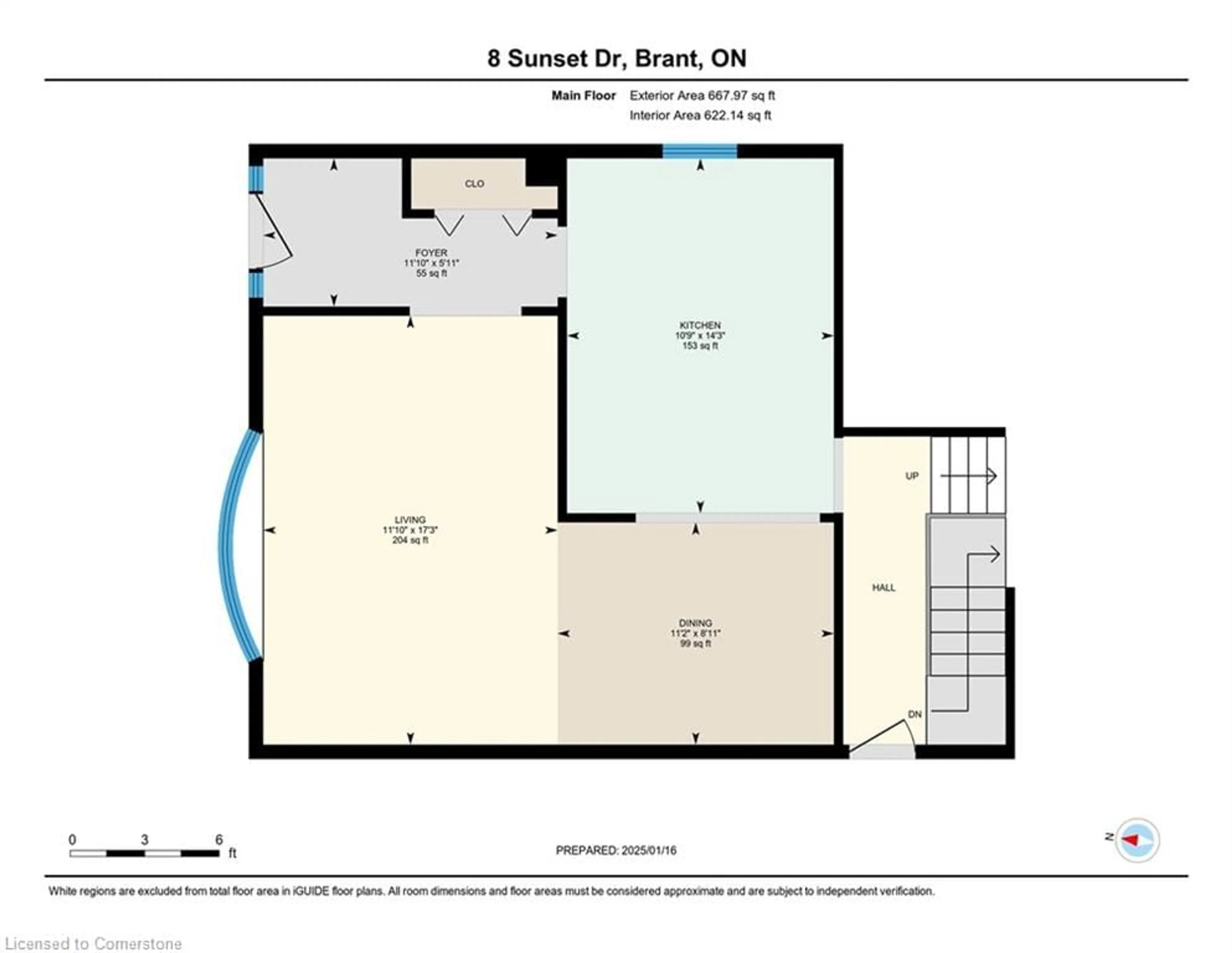 Floor plan for 8 Sunset Dr, Paris Ontario N3L 3W4