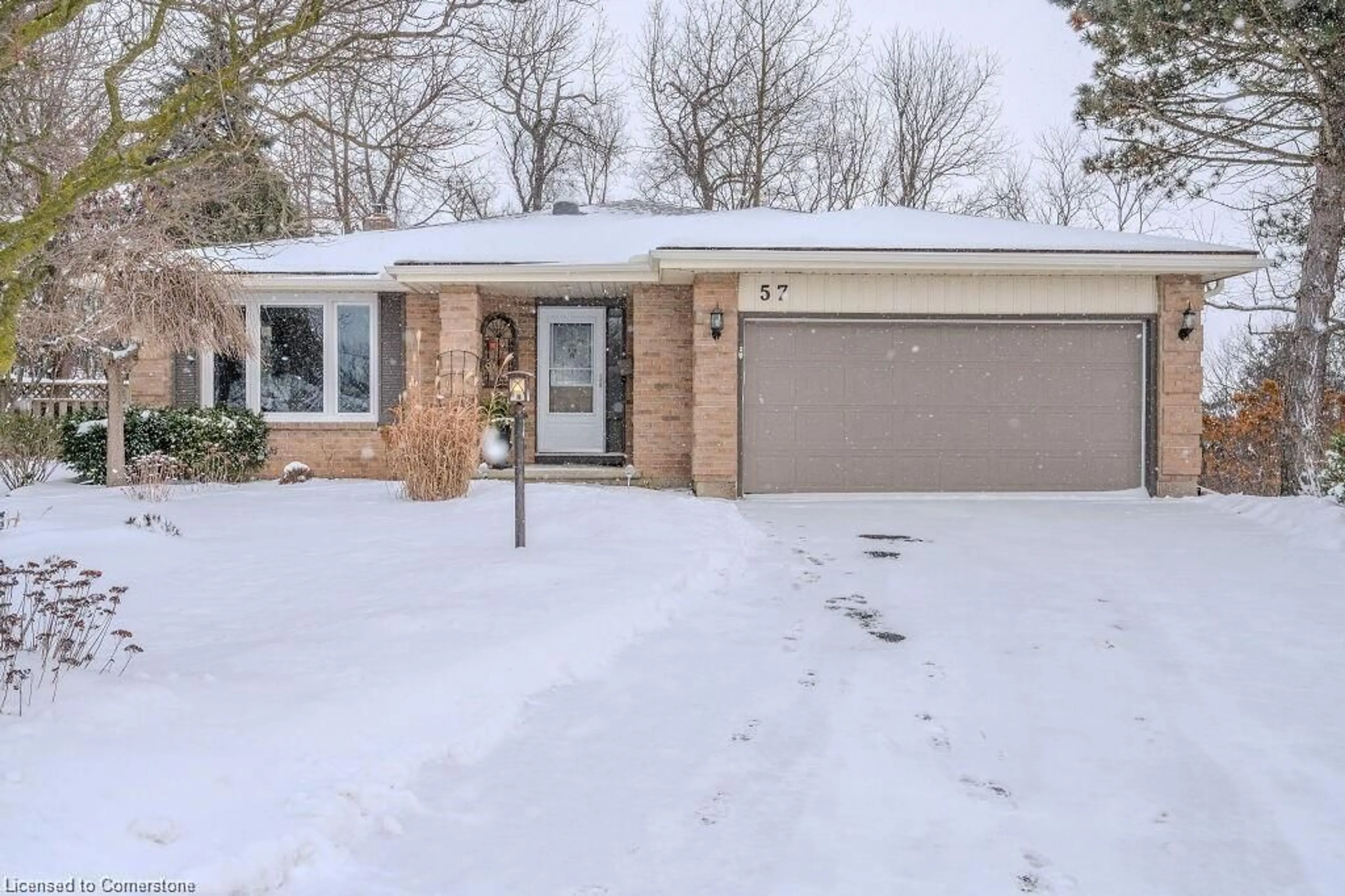 Home with brick exterior material, street for 57 Tinatawa Crt, Kitchener Ontario N2A 3G9