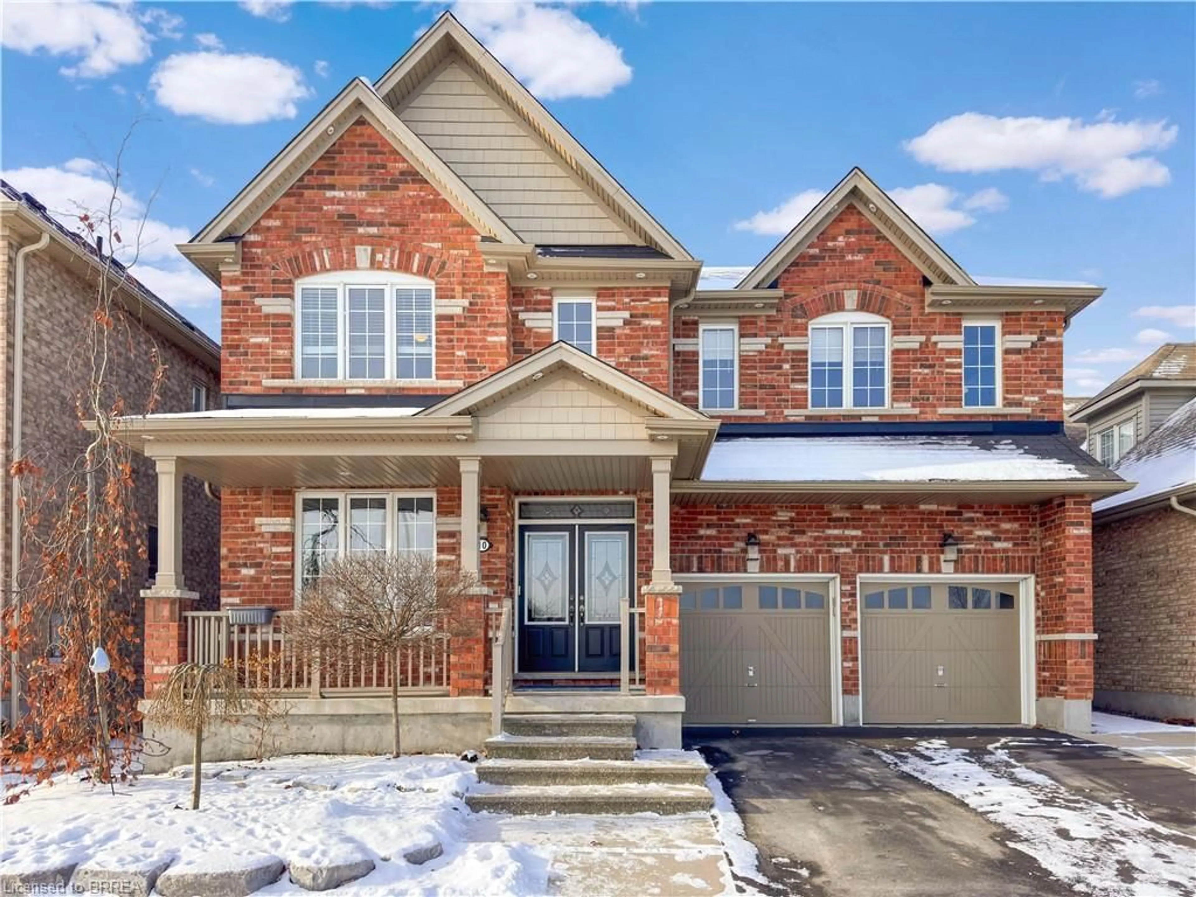 Home with brick exterior material, street for 10 Ferrier Lane, Brantford Ontario N3T 5L5