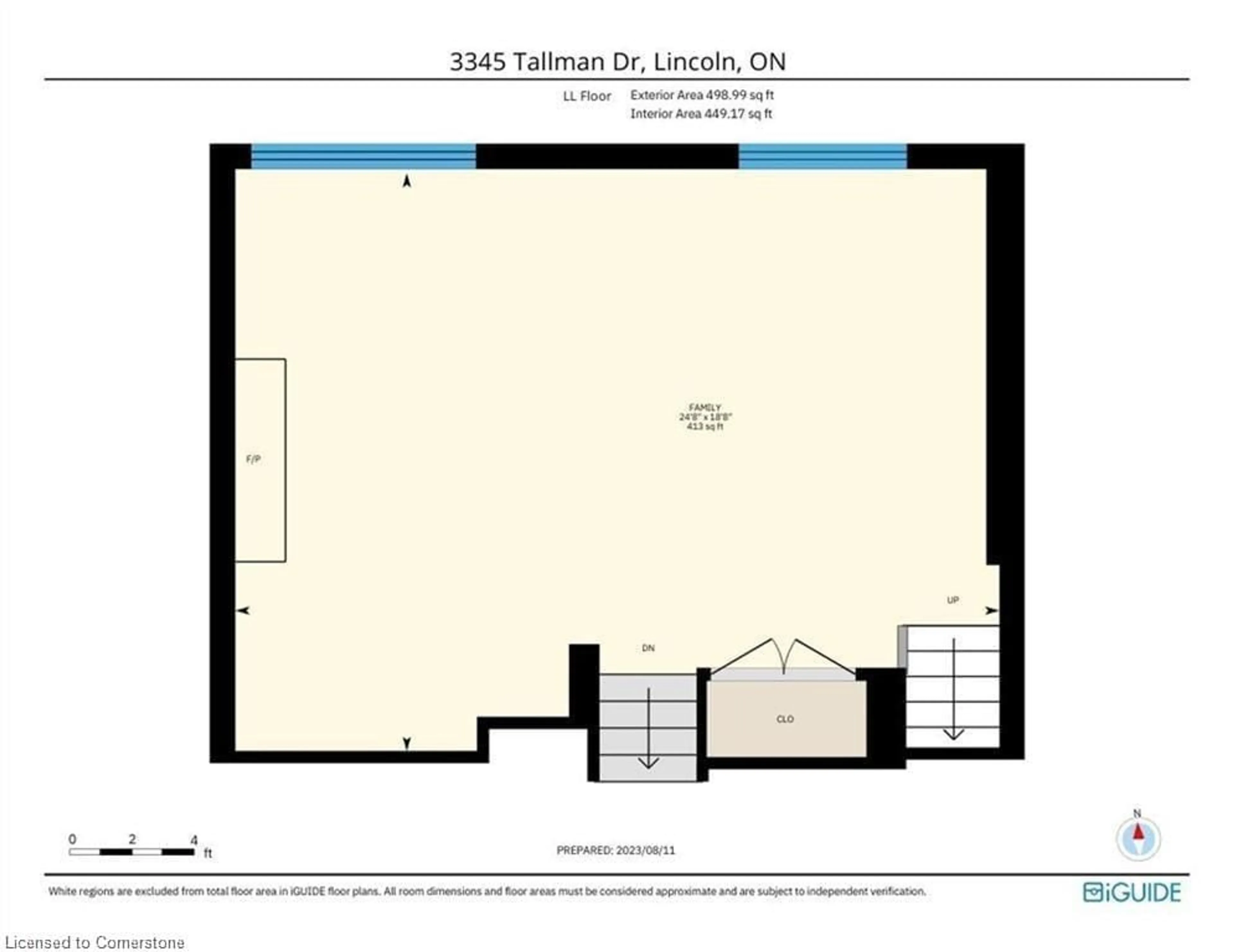 Floor plan for 3345 Tallman Dr, Vineland Ontario L0R 2C0