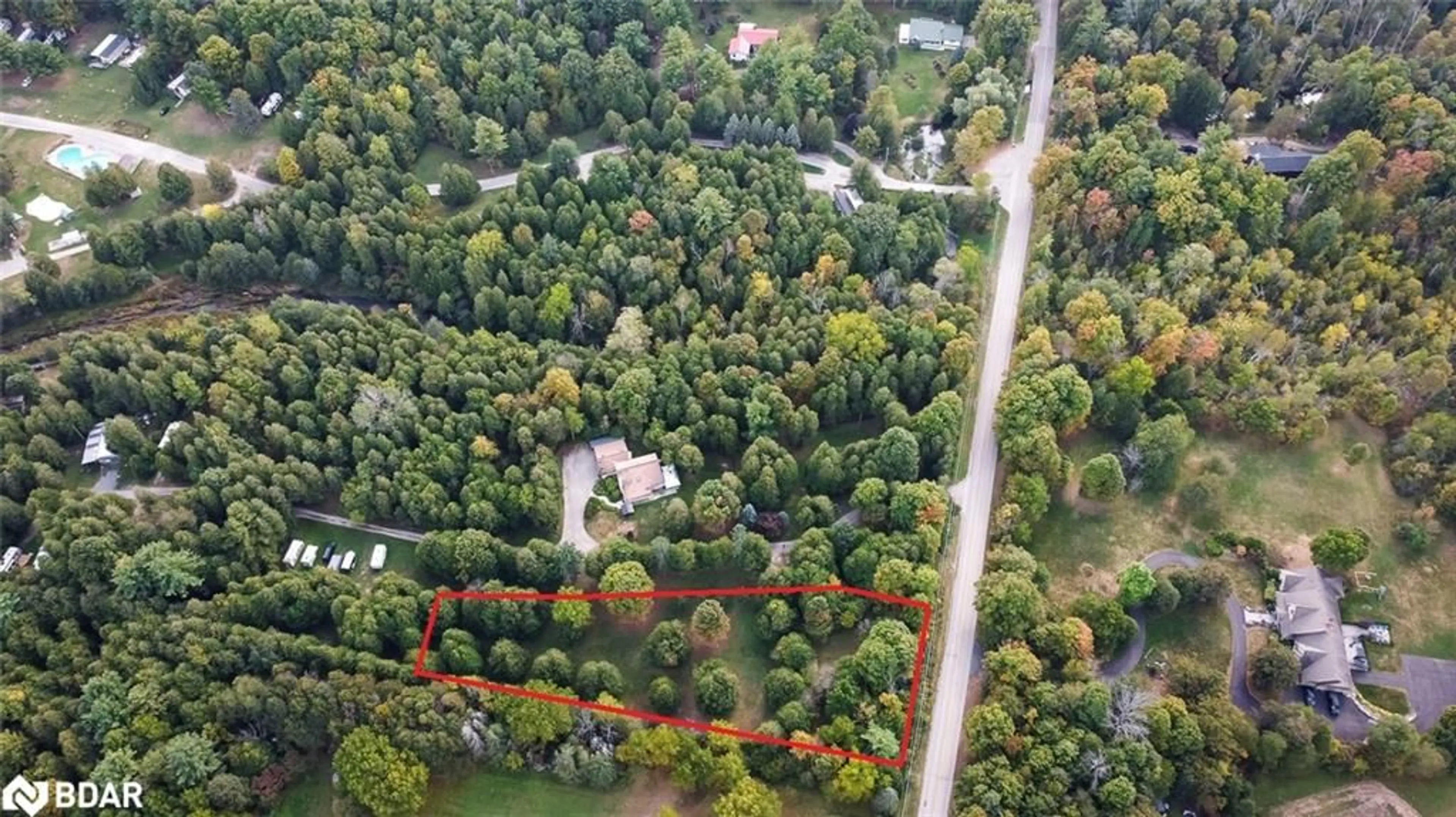 A pic from outside/outdoor area/front of a property/back of a property/a pic from drone, forest/trees view for 326 11th Concession Rd, Carlisle Ontario L8B 1J1