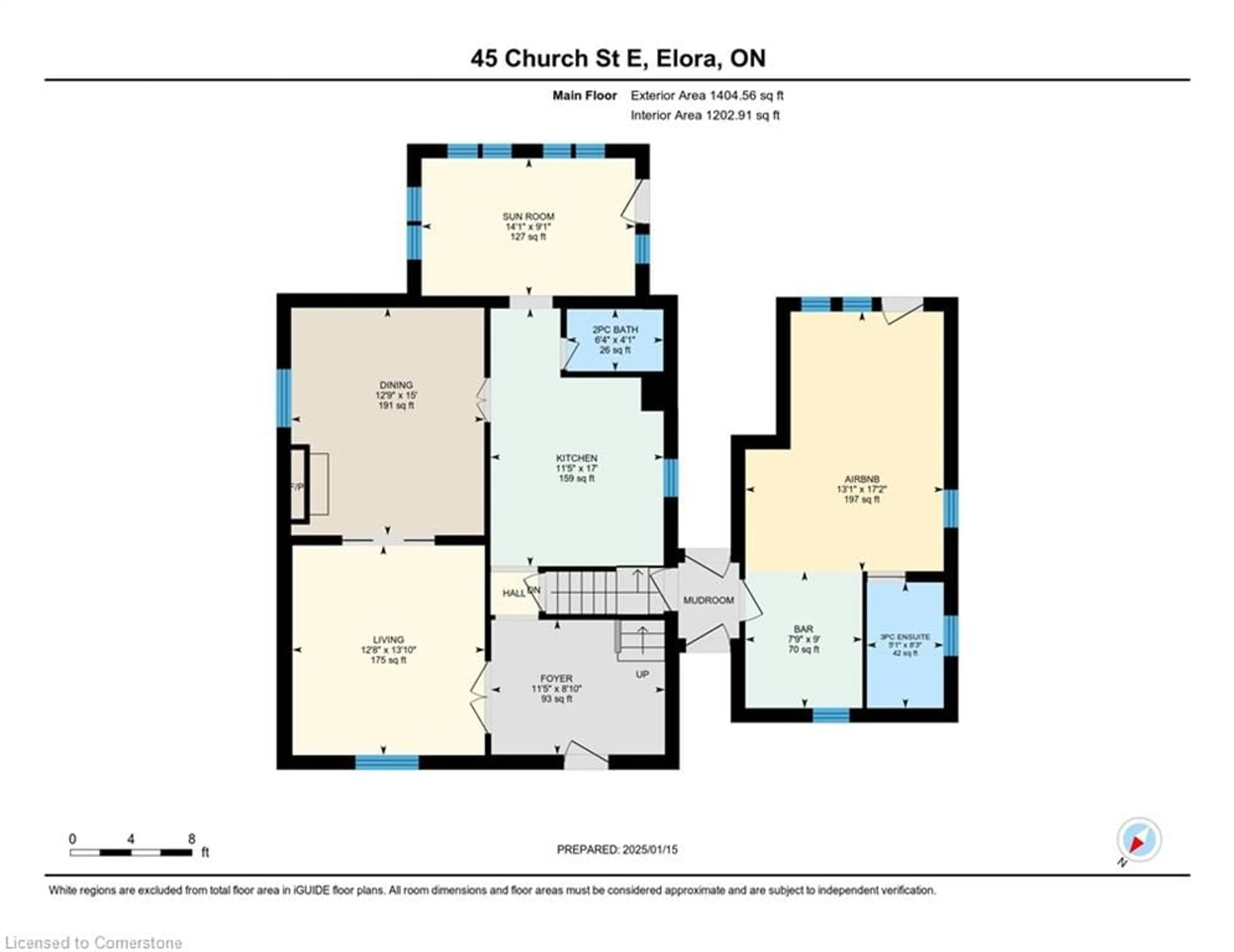 Floor plan for 45 Church St, Elora Ontario N0B 1S0