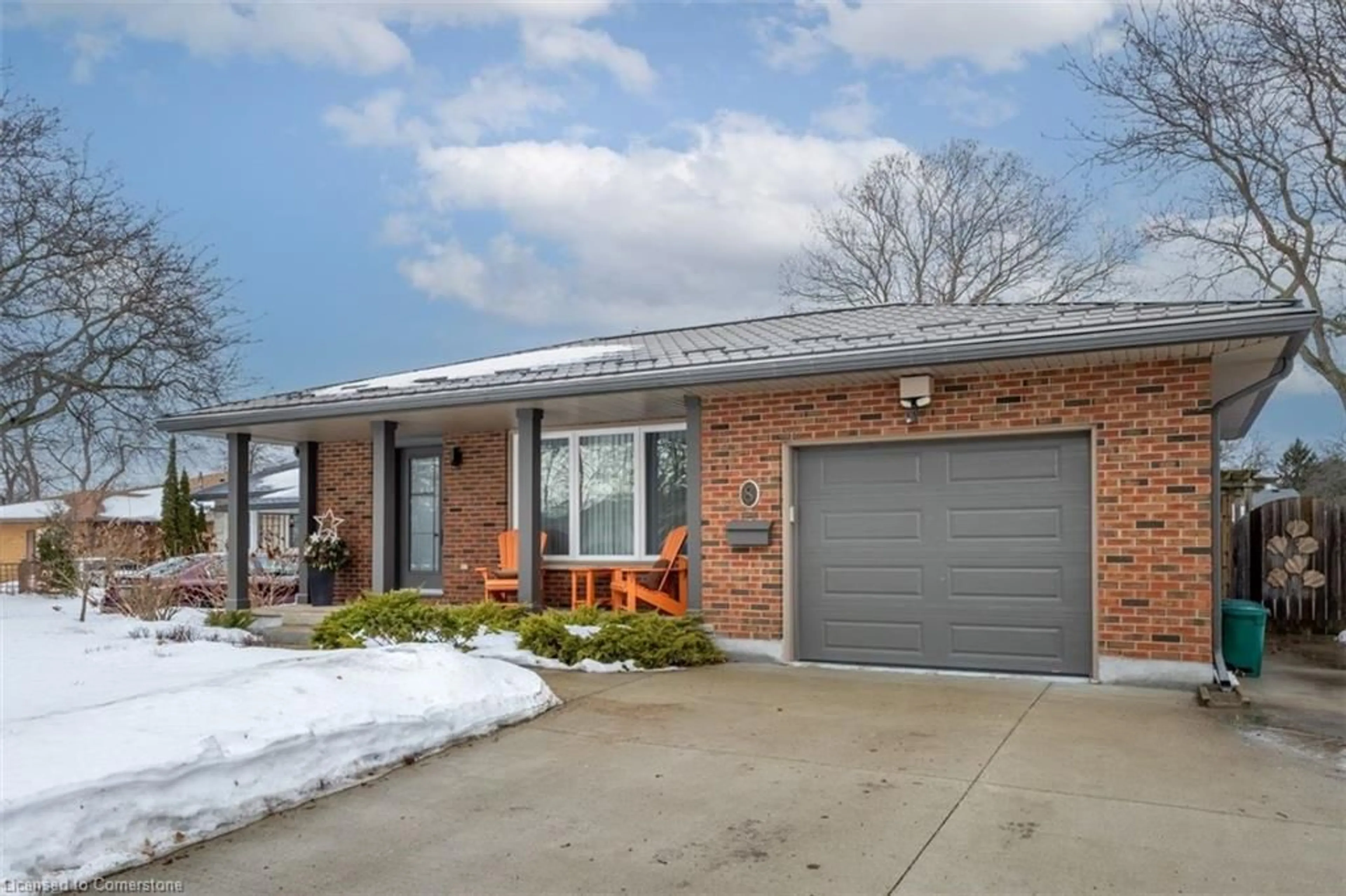 Home with brick exterior material, street for 8 Woodgarden Crt, St. Catharines Ontario L2M 7C9