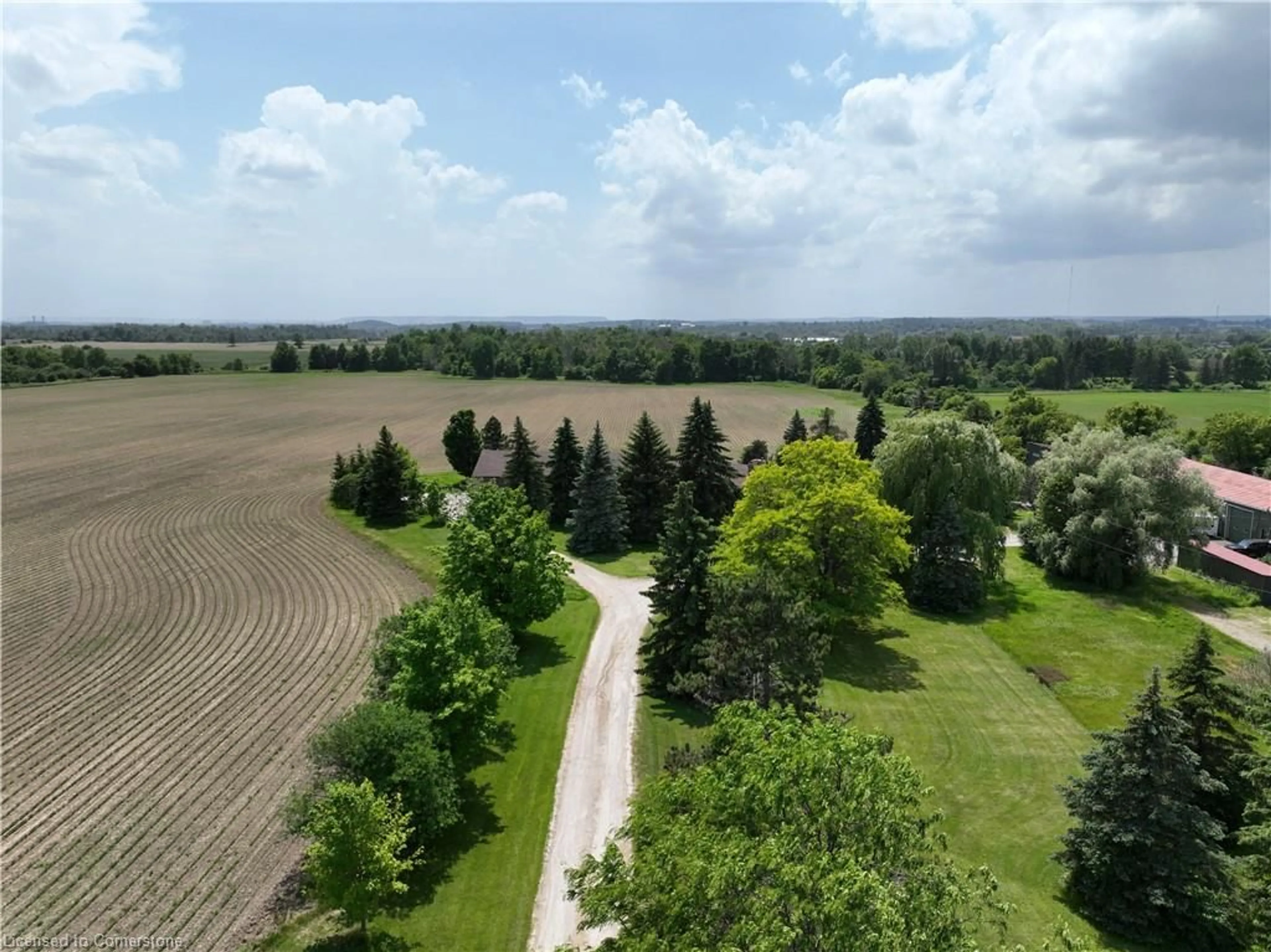 A pic from outside/outdoor area/front of a property/back of a property/a pic from drone, forest/trees view for 8790 Ninth Line, Halton Hills Ontario L0P 1K0