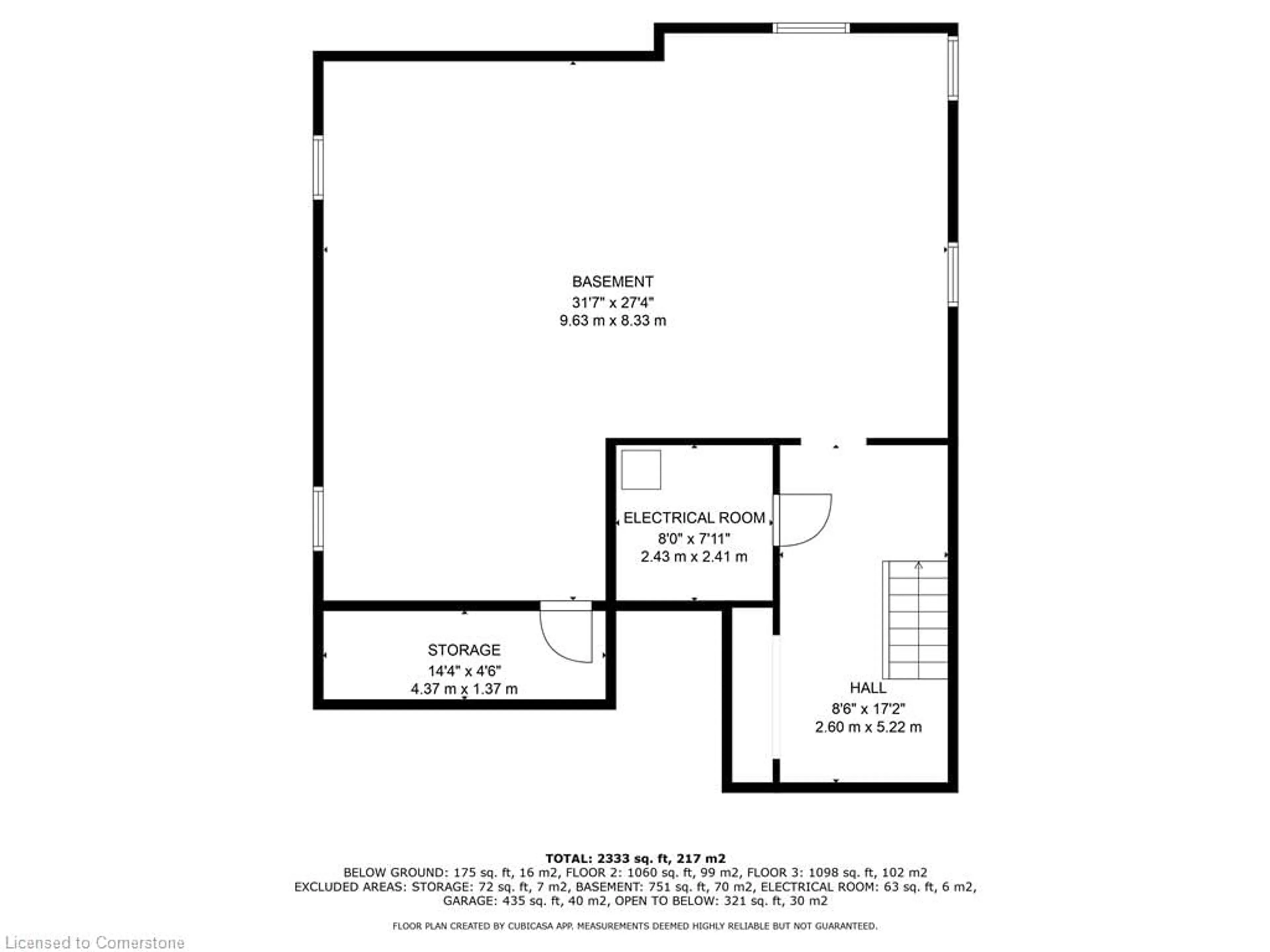 Floor plan for 18 Melville St, Nottawa Ontario L9H 1Z8