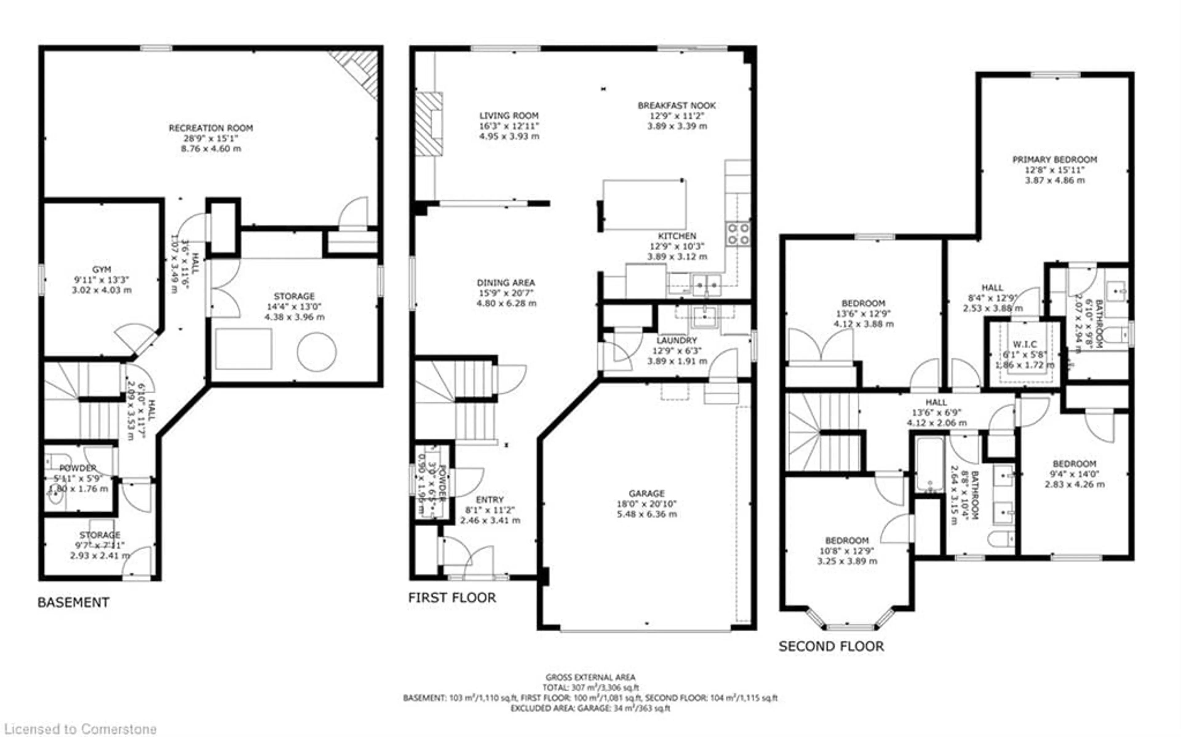 Floor plan for 94 Valmont St, Ancaster Ontario L9G 4Z4