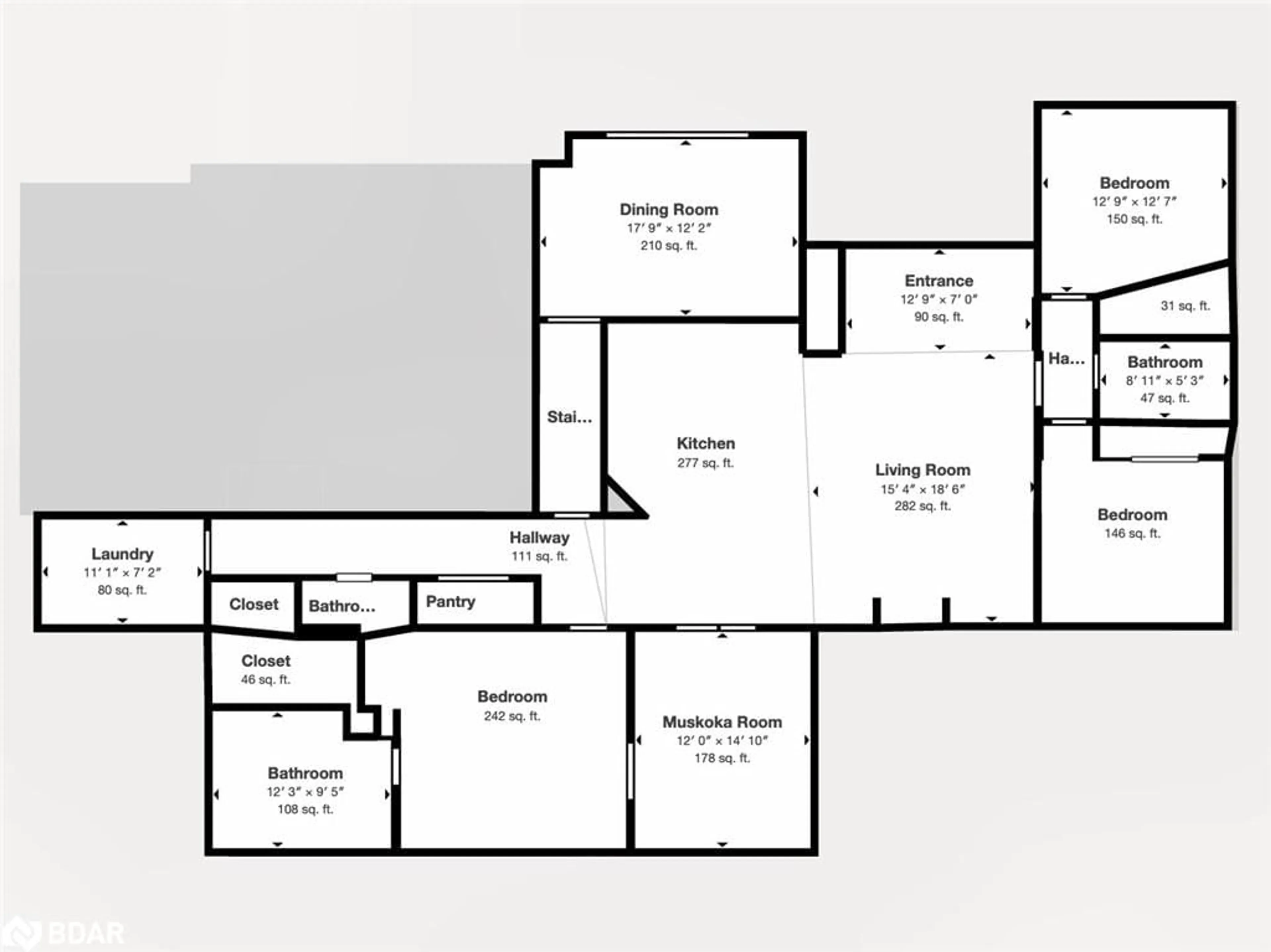 Floor plan for 2938 Pinecone Trail, Washago Ontario L0K 2B0