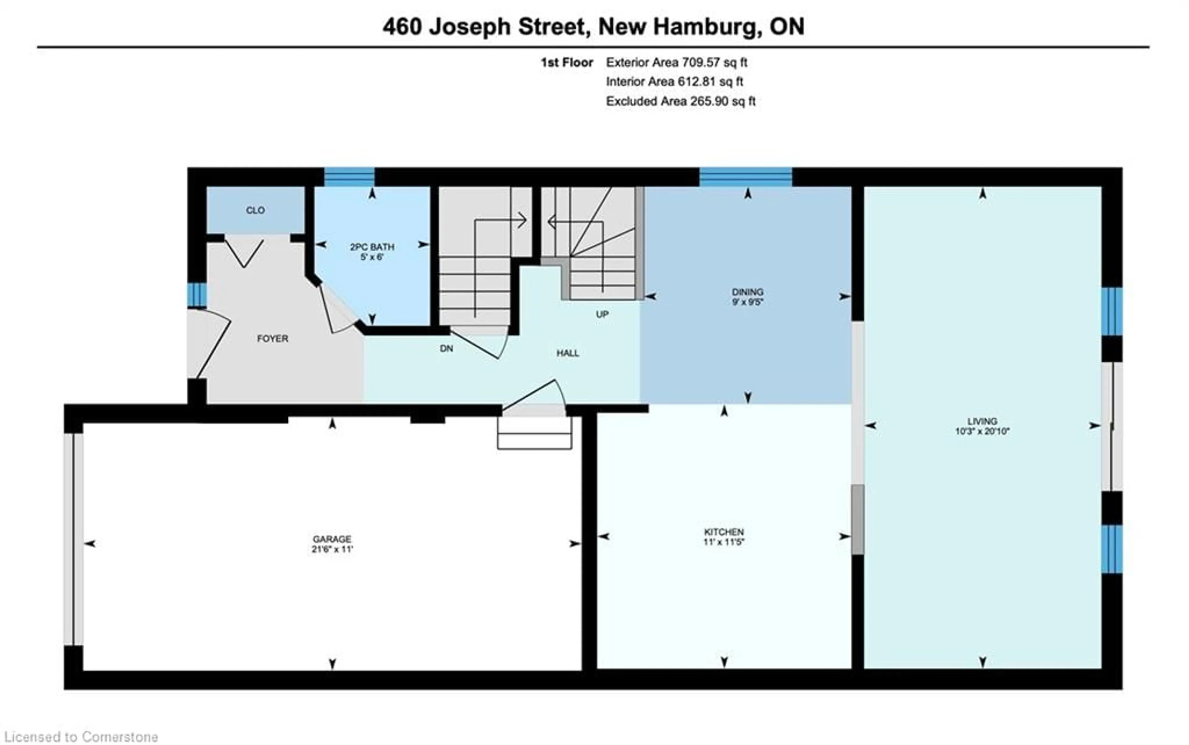 Floor plan for 460 Joseph St, New Hamburg Ontario N3A 2H2