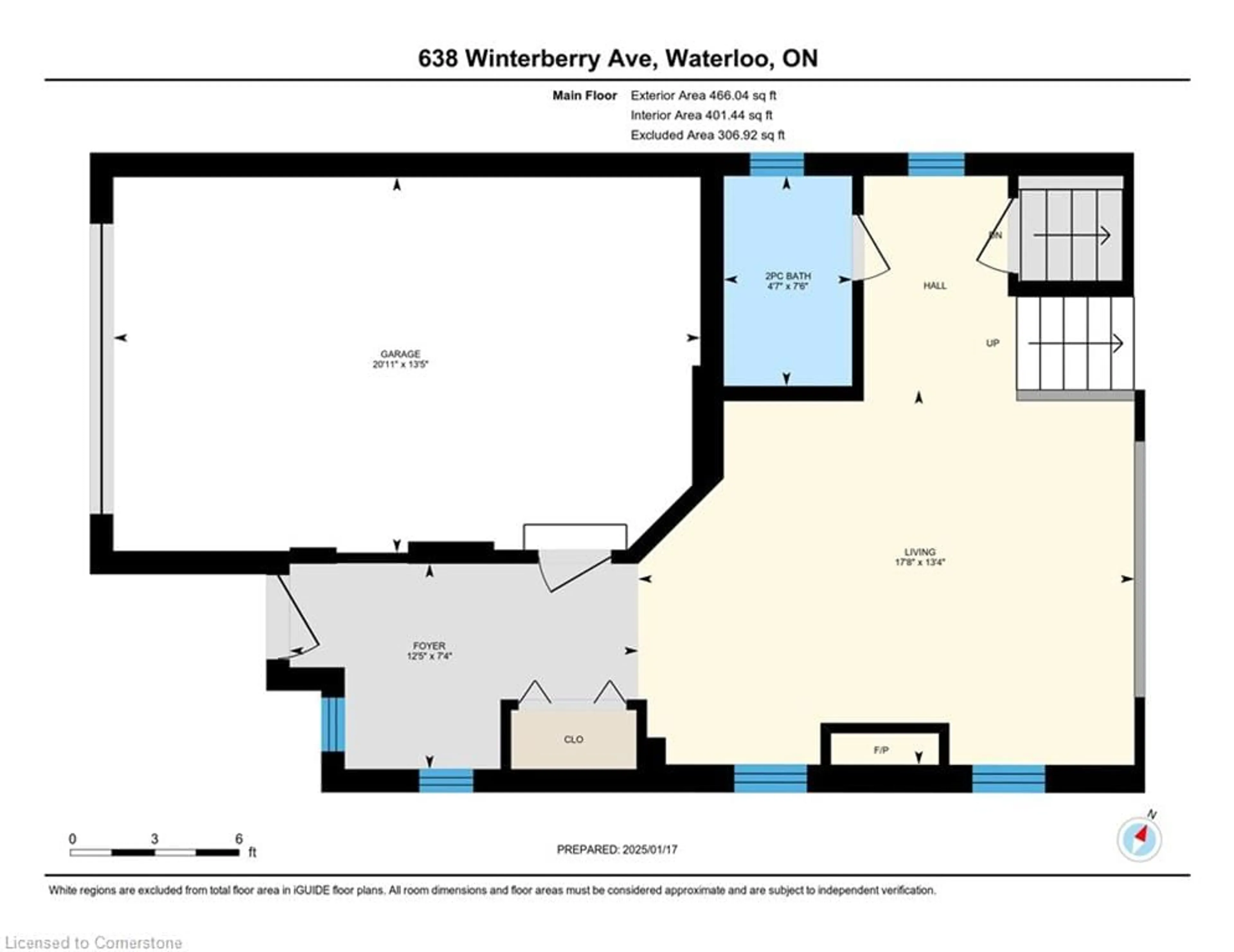 Floor plan for 638 Winterberry Ave, Waterloo Ontario N2V 2X4