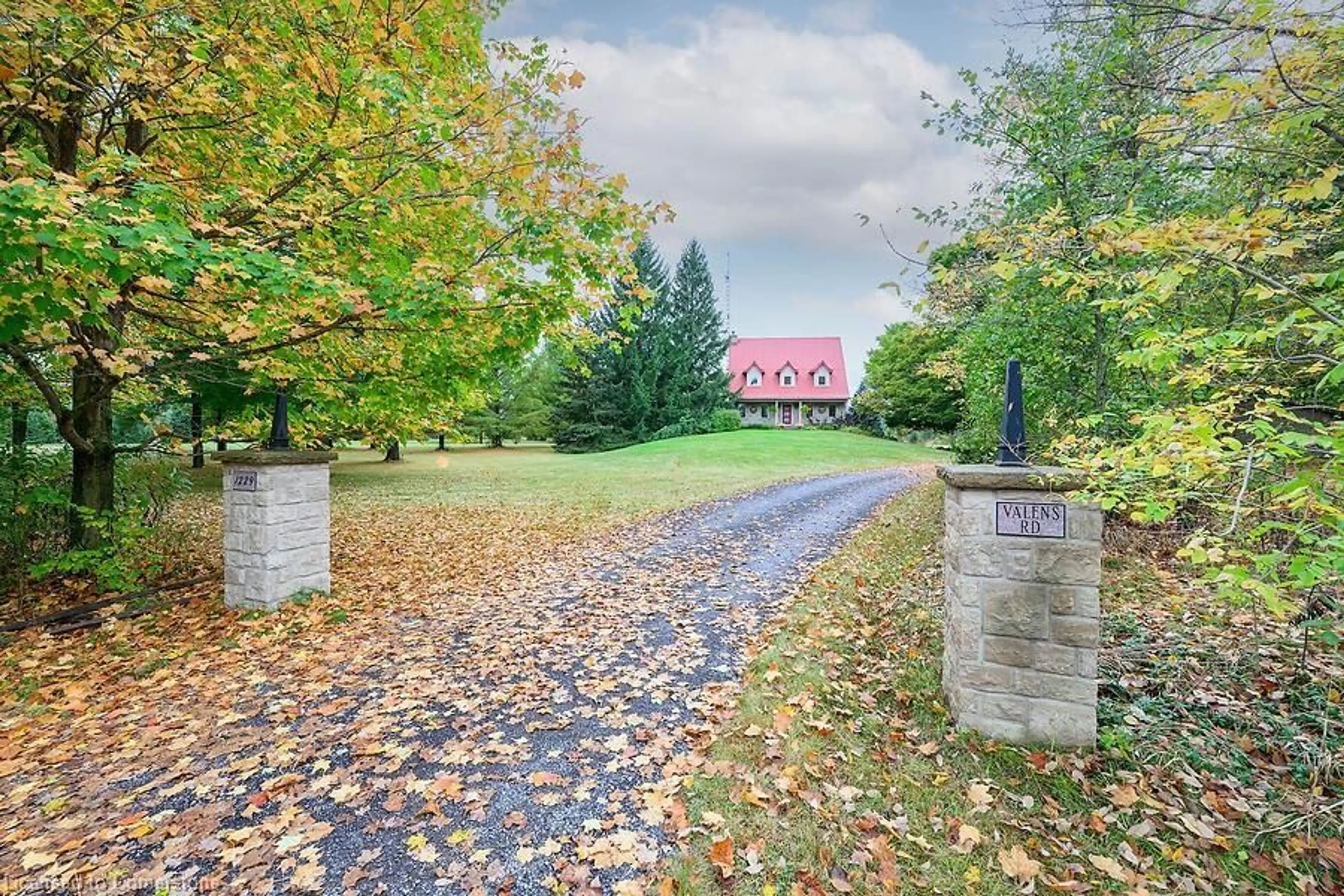 A pic from outside/outdoor area/front of a property/back of a property/a pic from drone, street for 1229 Valens Rd, Flamborough Ontario L0R 1X0