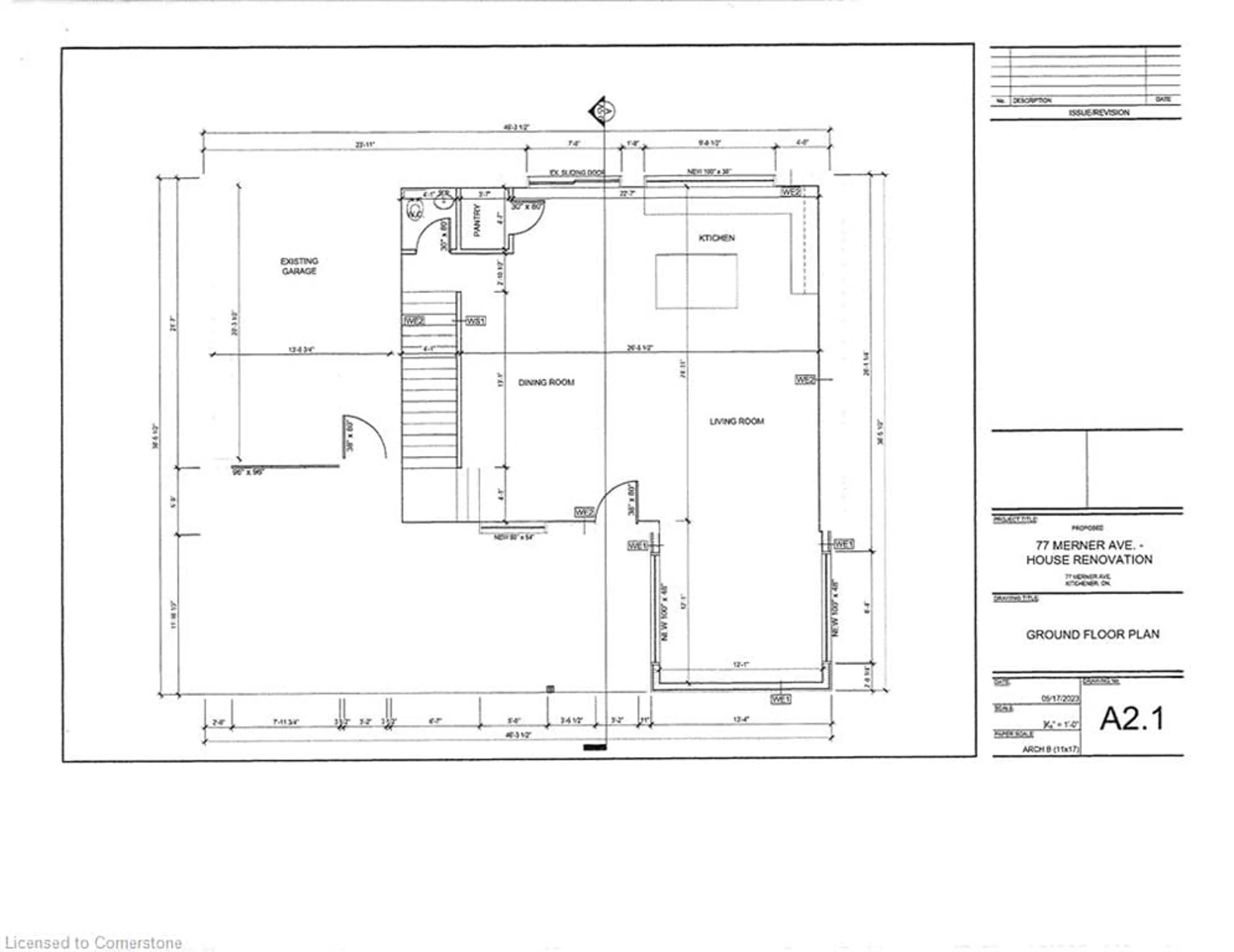 Floor plan for 77 Merner Ave, Kitchener Ontario N2H 1X3