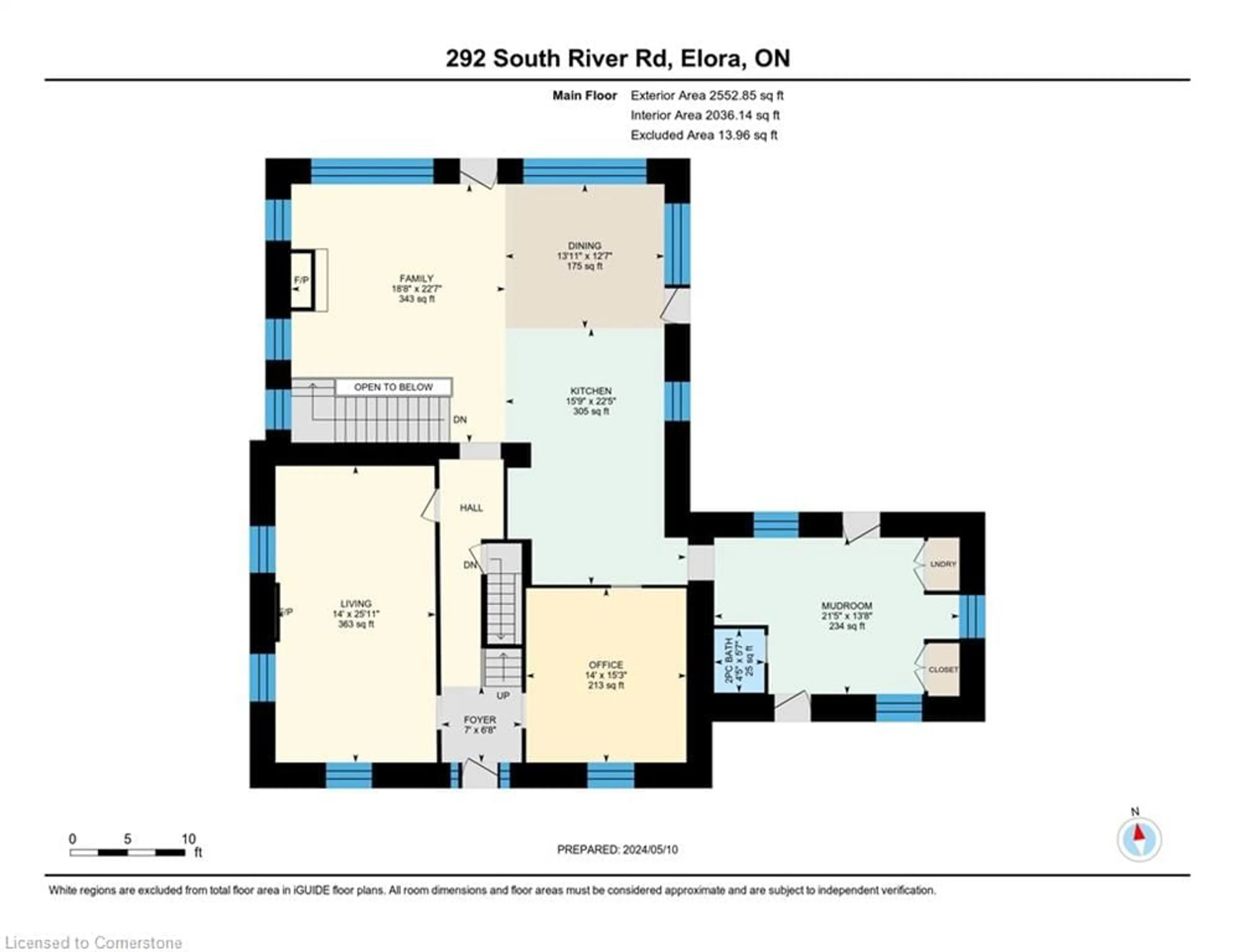 Floor plan for 292 South River Rd, Elora Ontario N0B 1S0