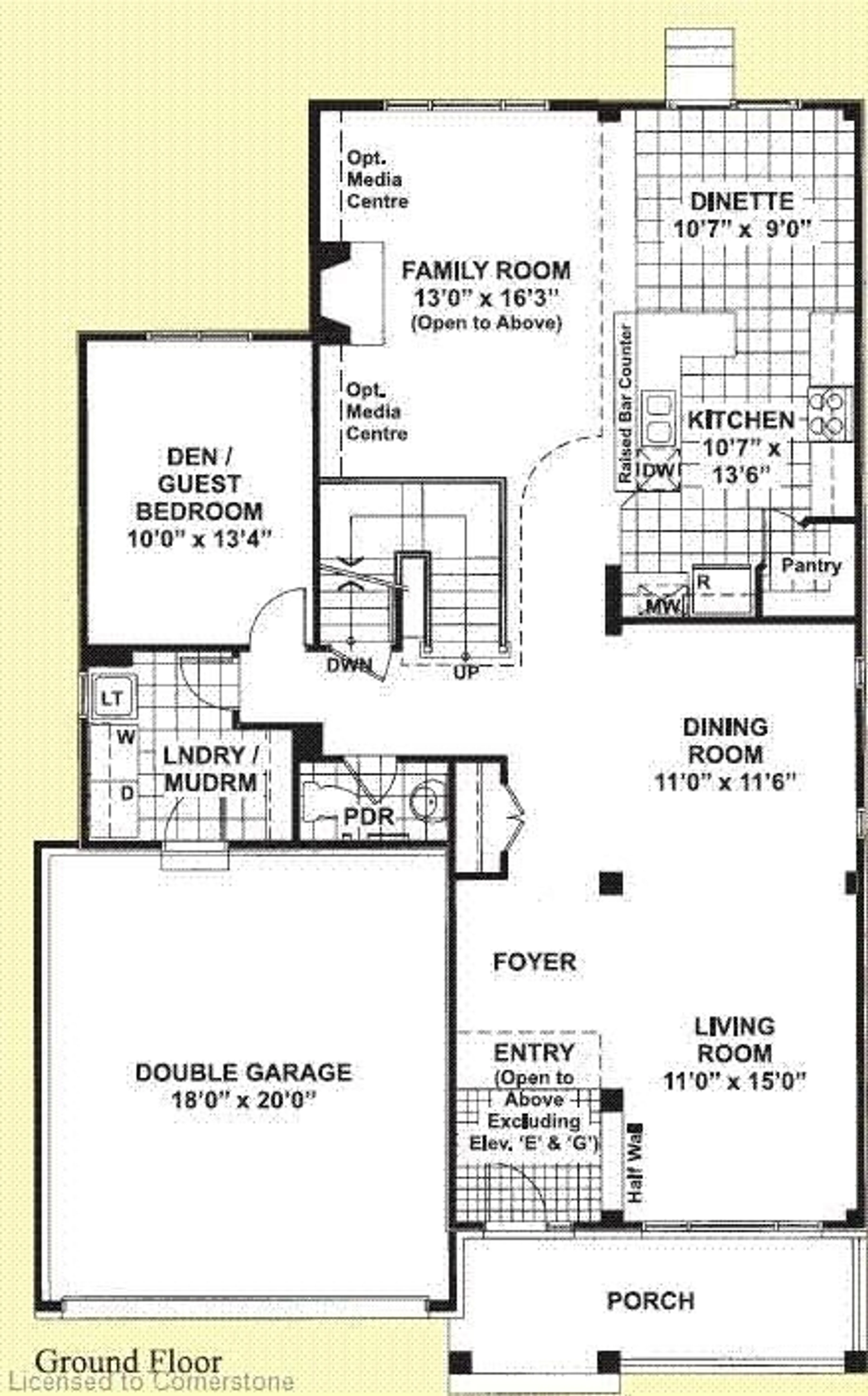 Floor plan for 14 Escade Dr, Ottawa Ontario K2G 6R9