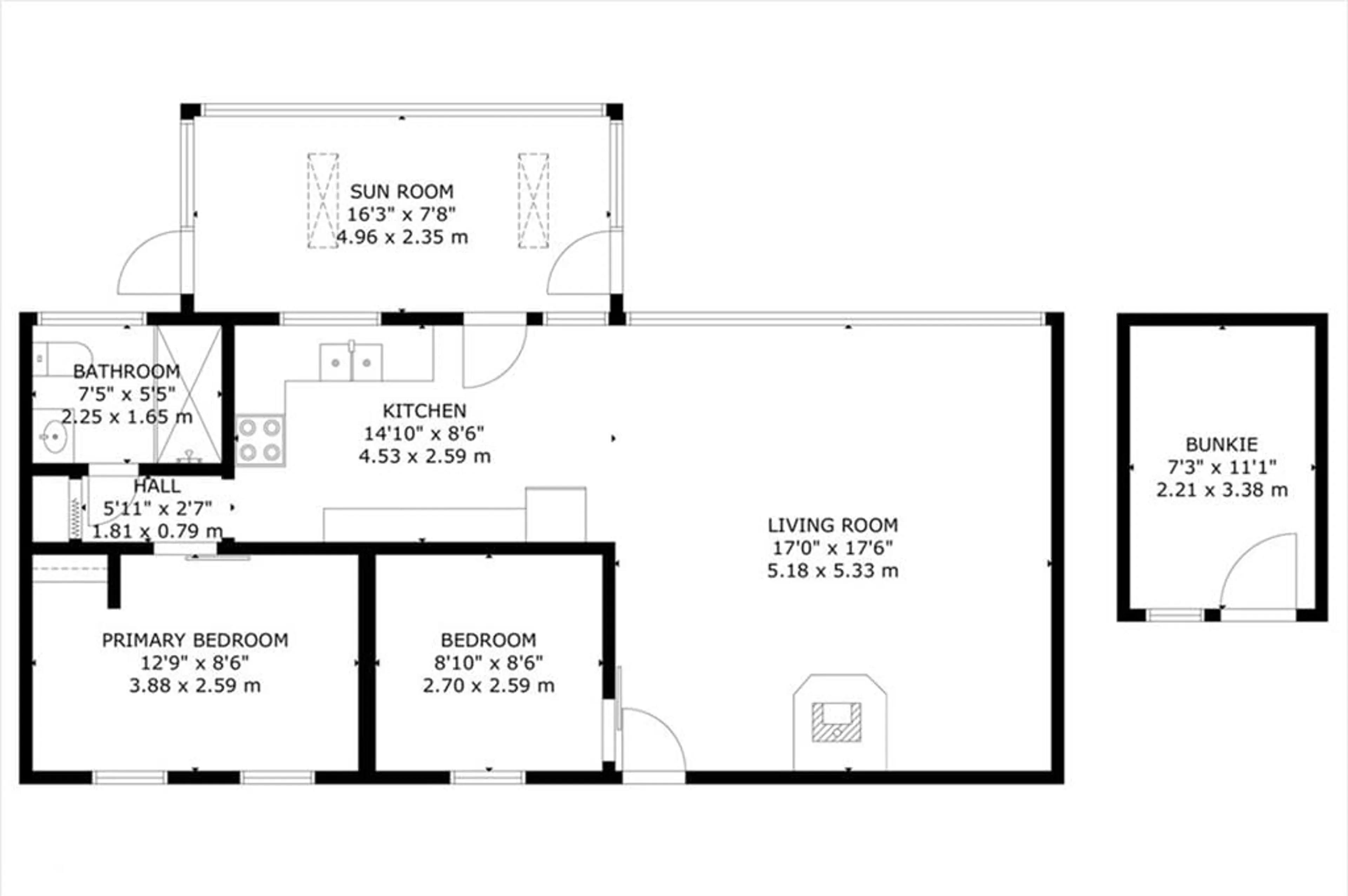 Floor plan for 2335 Lakeside Rd Rd, Lakefield Ontario K0L 2H0