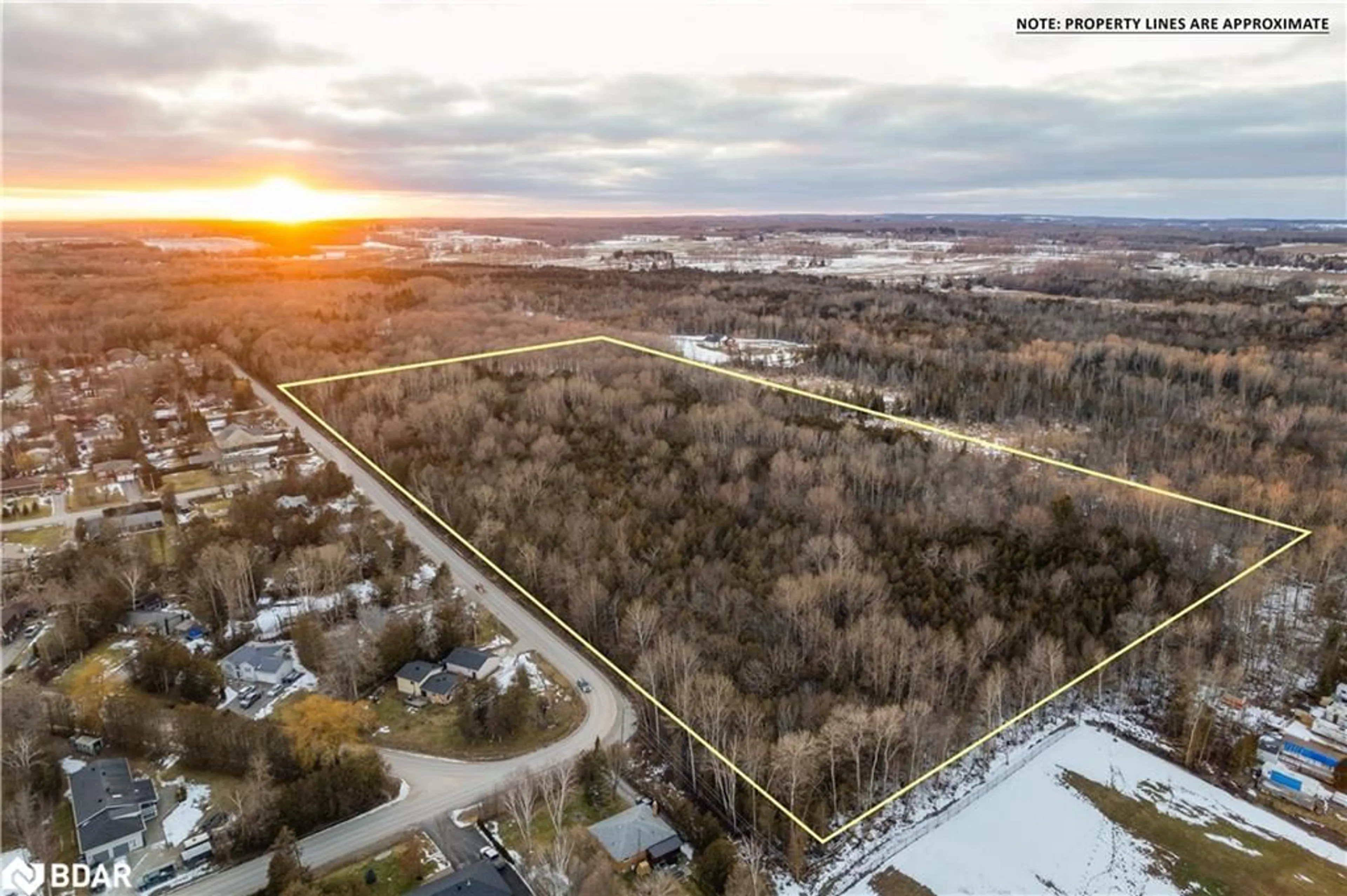 A pic from outside/outdoor area/front of a property/back of a property/a pic from drone, water/lake/river/ocean view for 0 Kennedy Ave, Oro-Medonte Ontario L0L 1T0