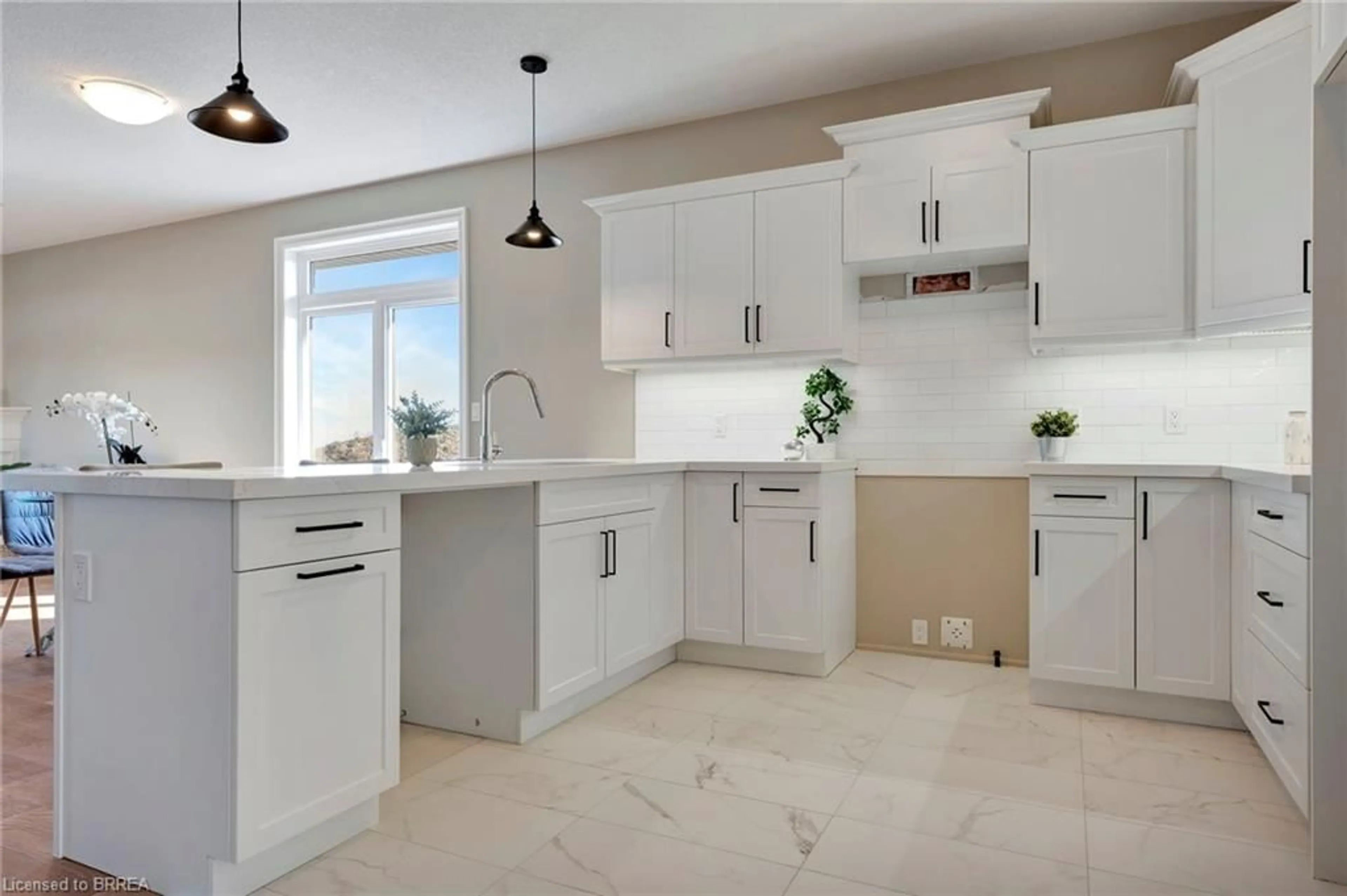 Open concept kitchen, ceramic/tile floor for 159 Craddock Blvd, Jarvis Ontario N0A 1J0