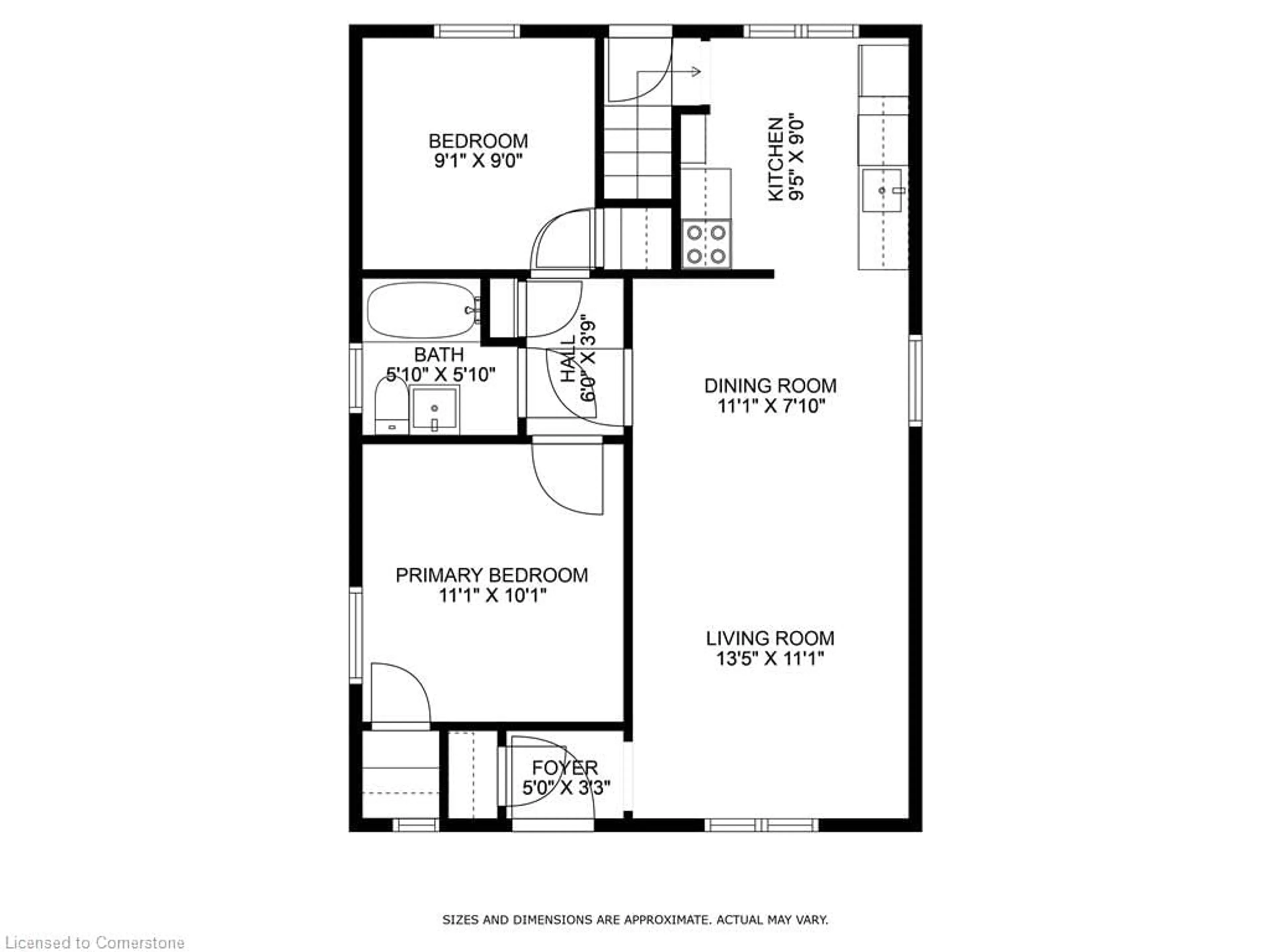 Floor plan for 12 Arkledun Ave, Hamilton Ontario L8N 2H7