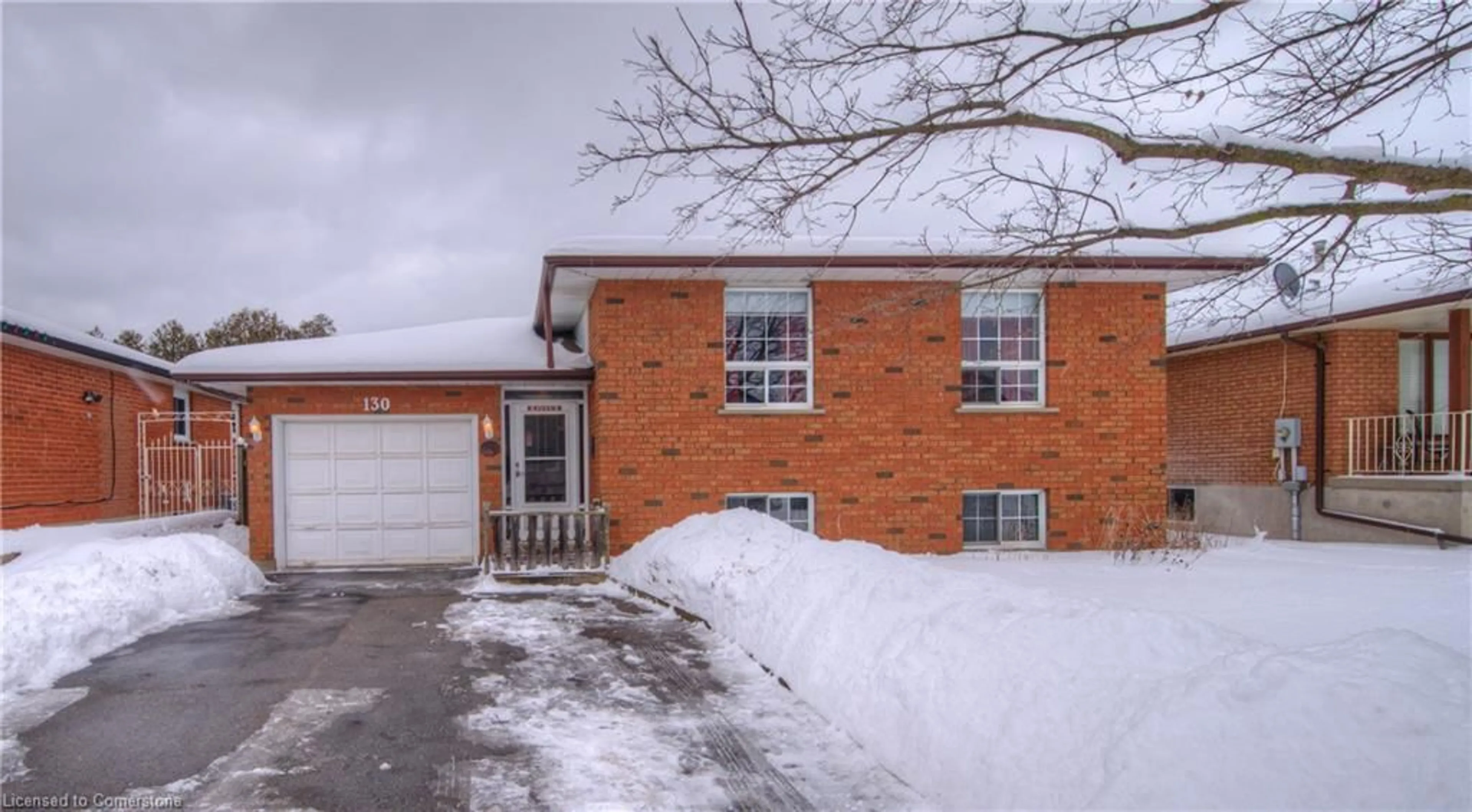 Home with brick exterior material, street for 130 Lisbon Pines Dr, Cambridge Ontario N1R 8C7