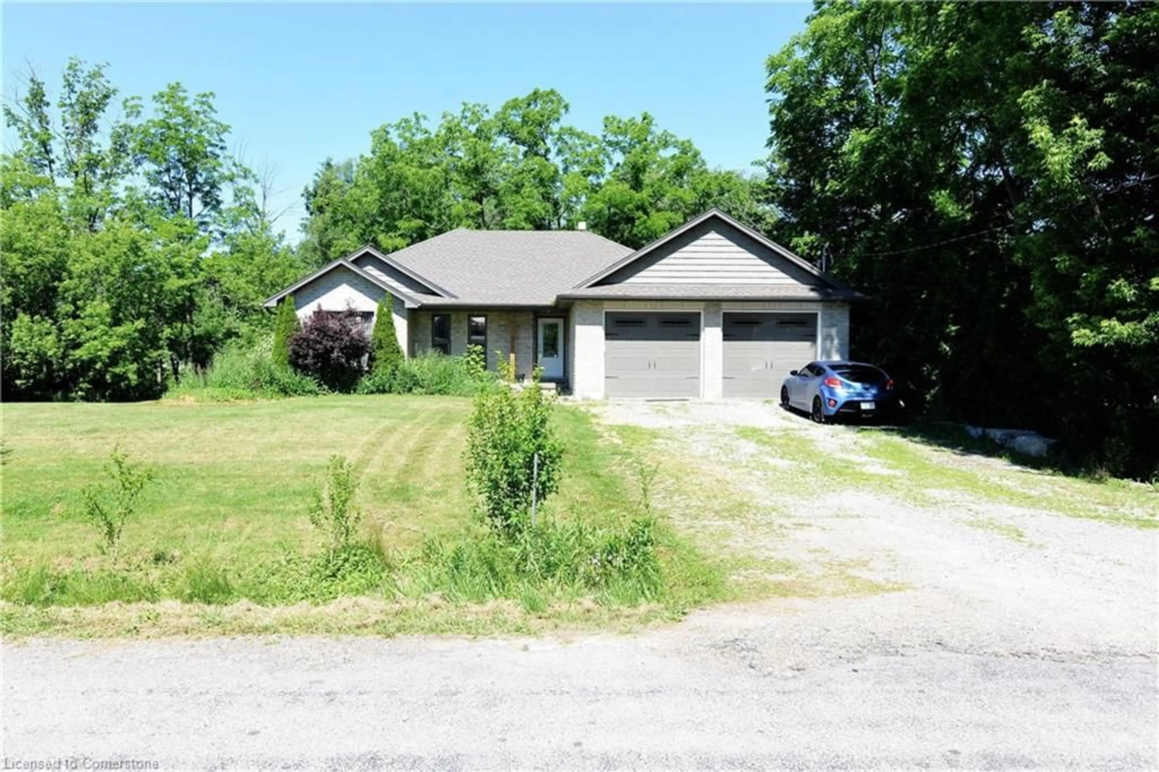 A pic from outside/outdoor area/front of a property/back of a property/a pic from drone, street for 33 Centre St, Onondaga Ontario N3S 0G2