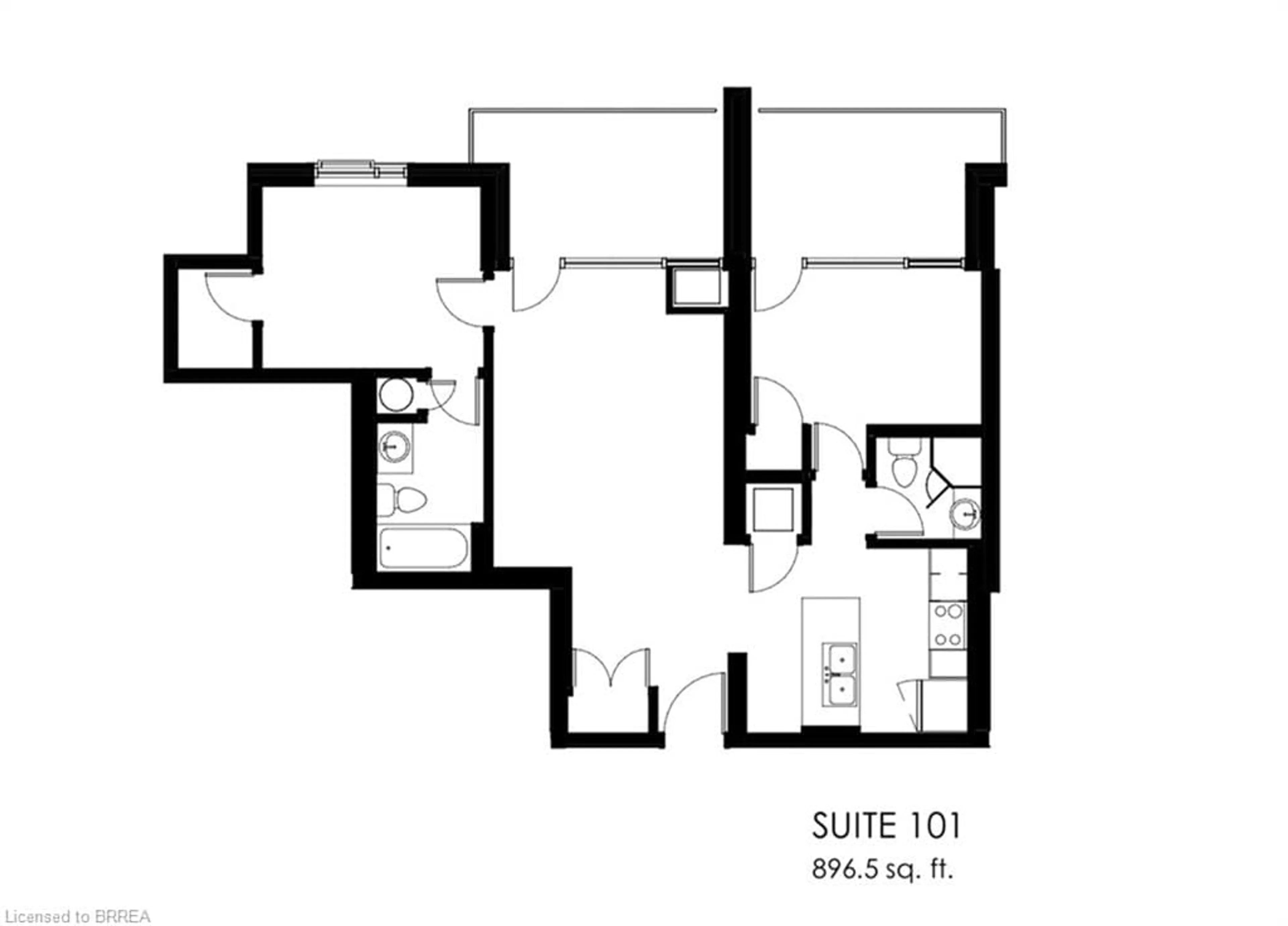 Floor plan for 34 Norman St #101, Brantford Ontario N3R 2Y1