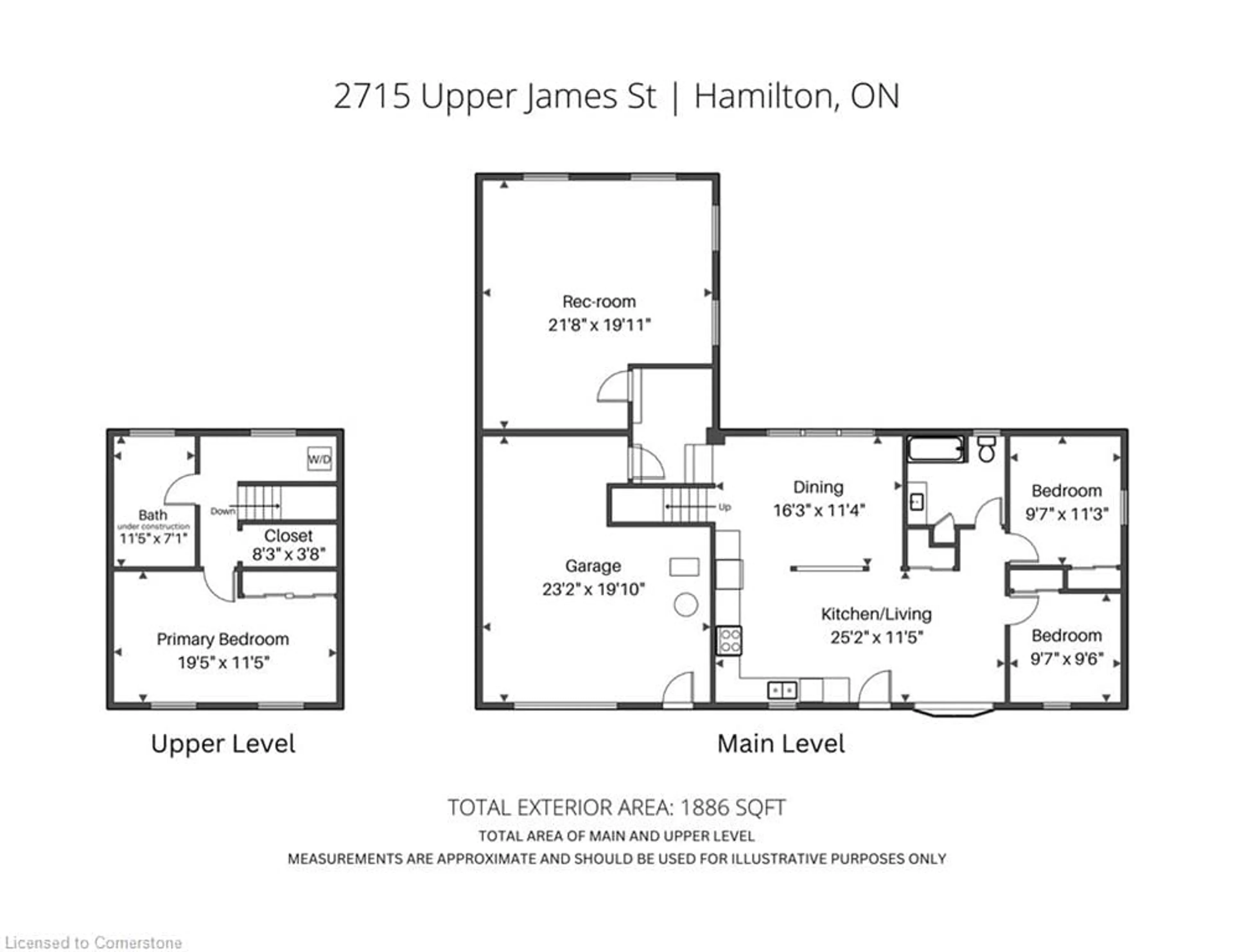 Floor plan for 2715 Upper James St, Glanbrook Ontario L0R 1W0