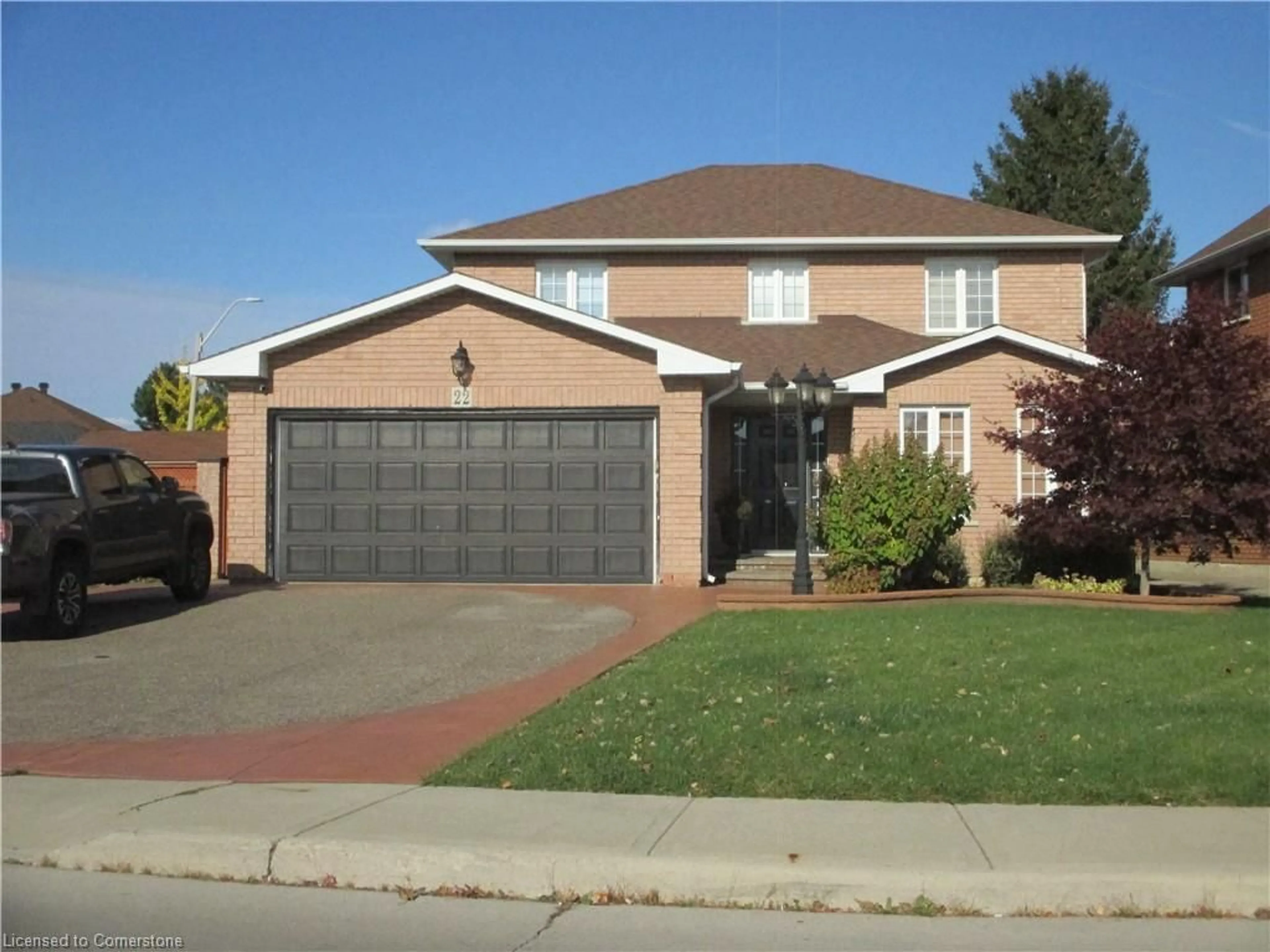 Home with brick exterior material, street for 22 Resolute Dr, Hamilton Ontario L9A 5G4