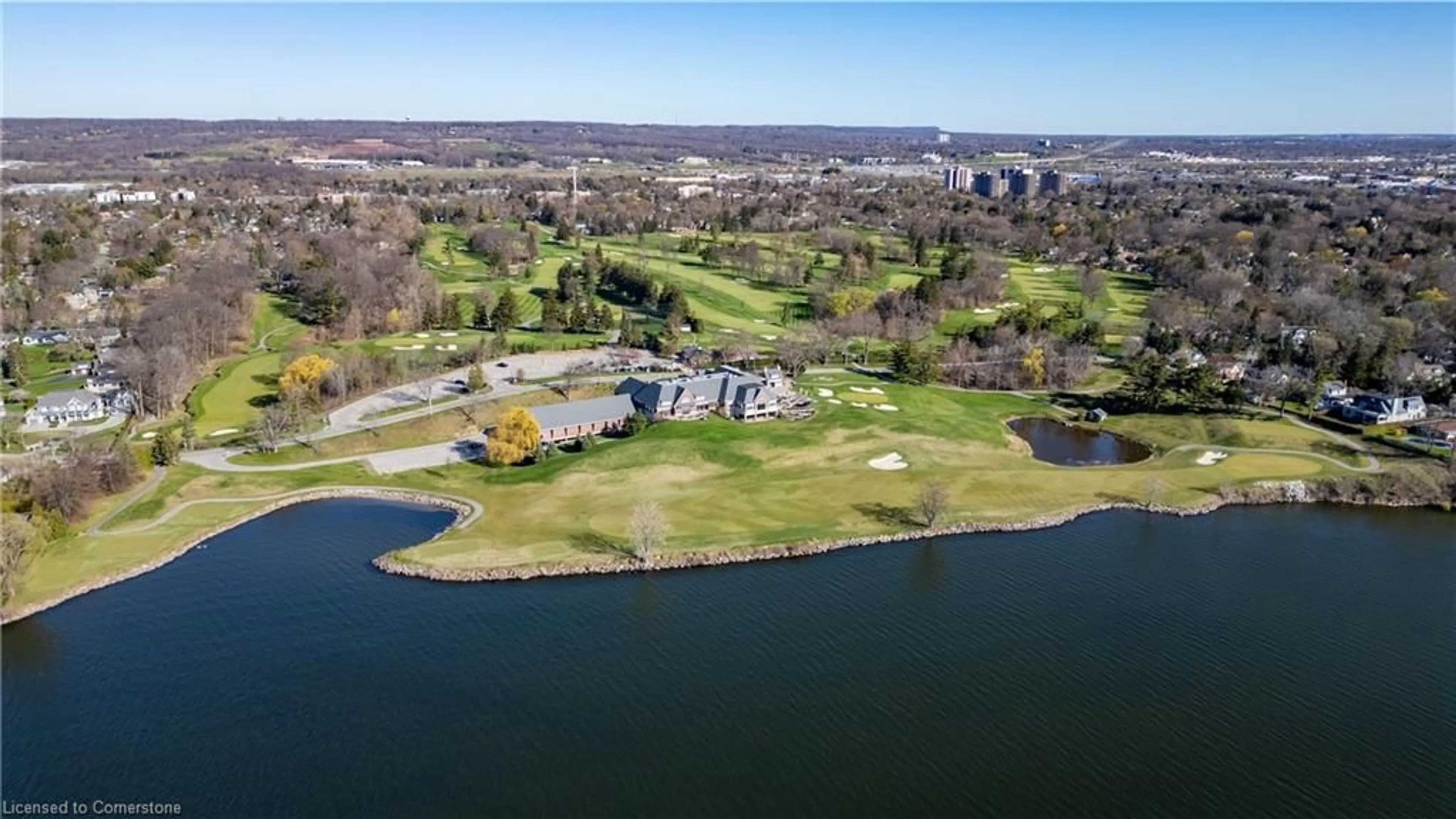 A pic from outside/outdoor area/front of a property/back of a property/a pic from drone, water/lake/river/ocean view for 623 Edgewater Cres, Burlington Ontario L7T 3L8