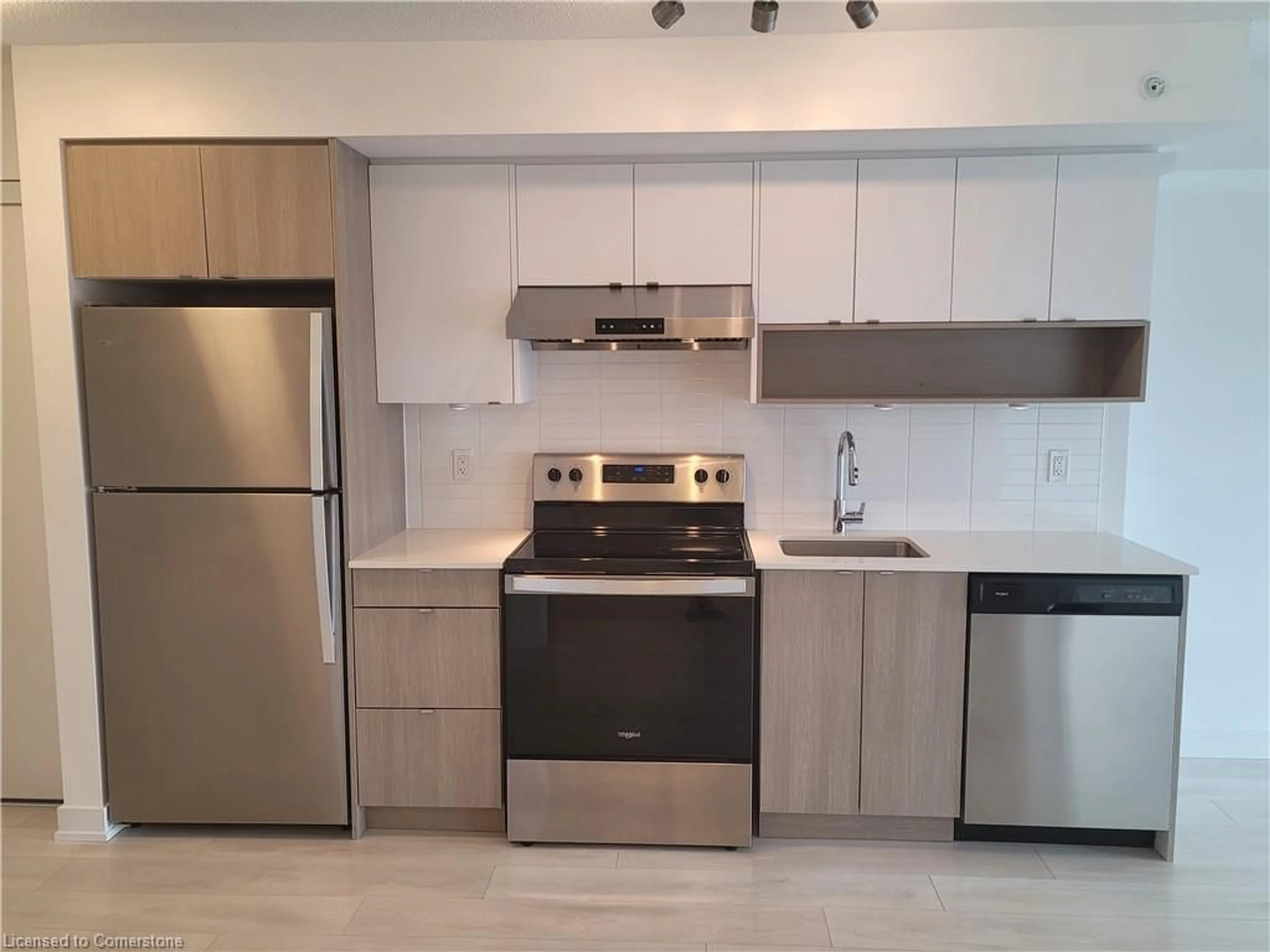 Standard kitchen, wood/laminate floor for 1117 Cooke Blvd #A402, Burlington Ontario L7T 0C6