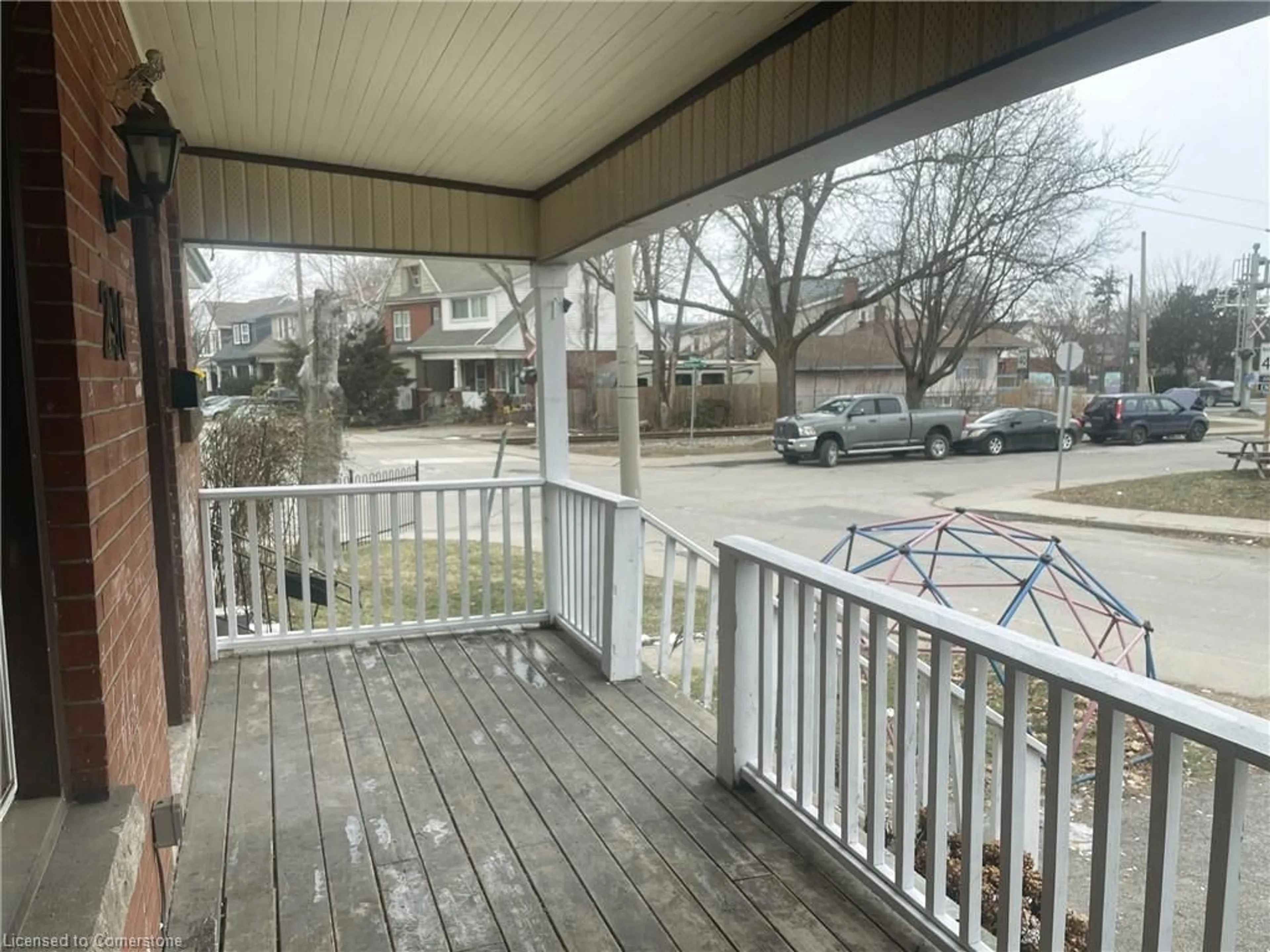 Patio, street for 296 Dunsmure Rd, Hamilton Ontario L8M 1T1