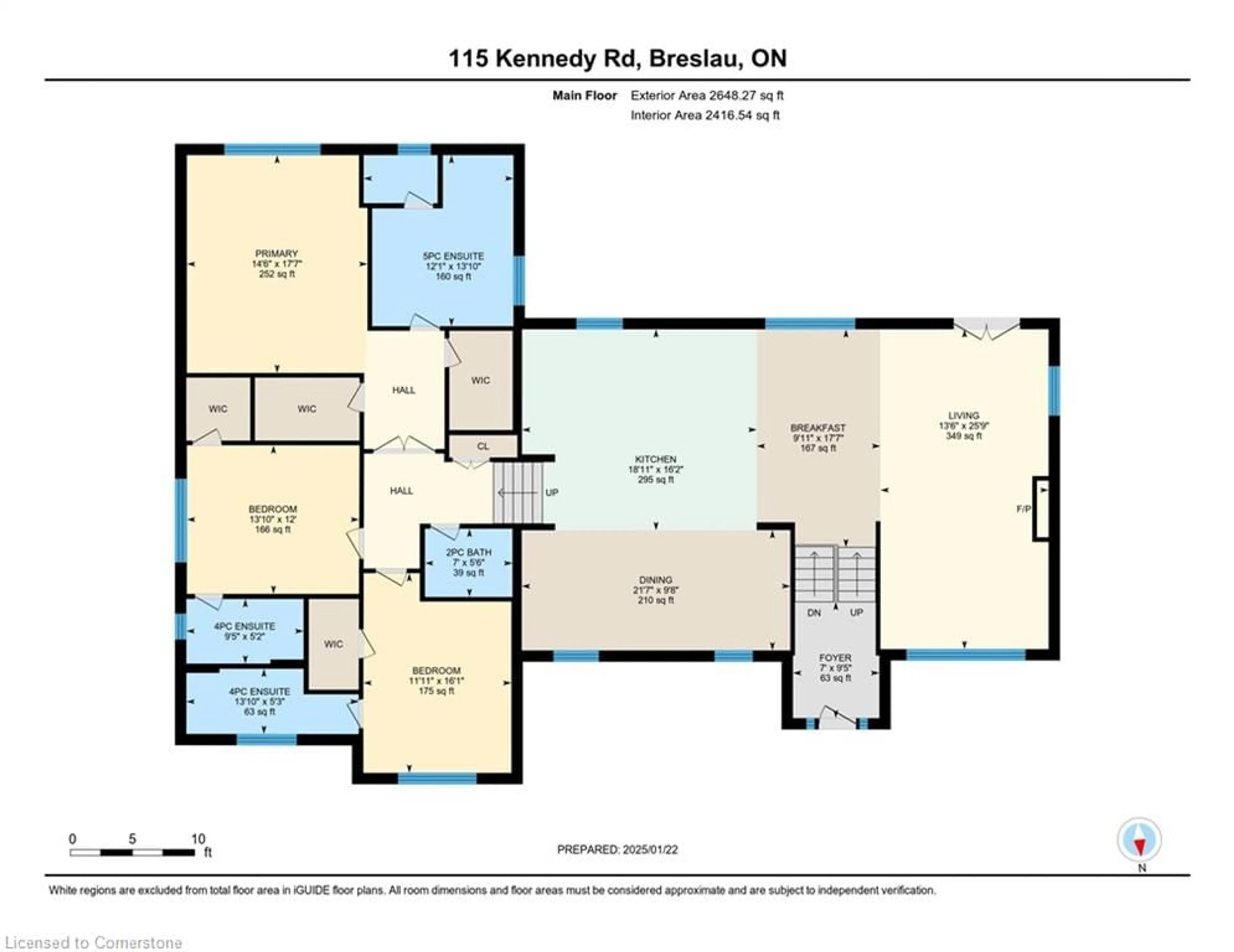 Floor plan for 115 Kennedy Rd, Breslau Ontario N0B 1M0