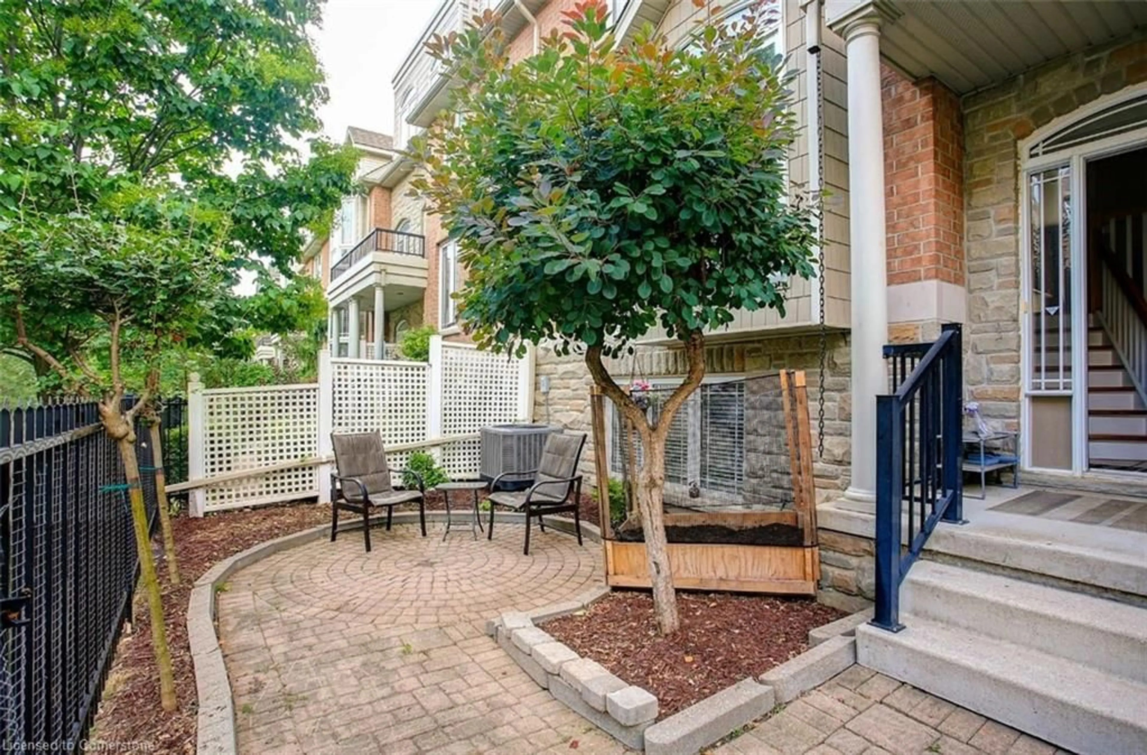 Patio, street for 19 Grosvenor Lane, Cambridge Ontario N1R 8N2