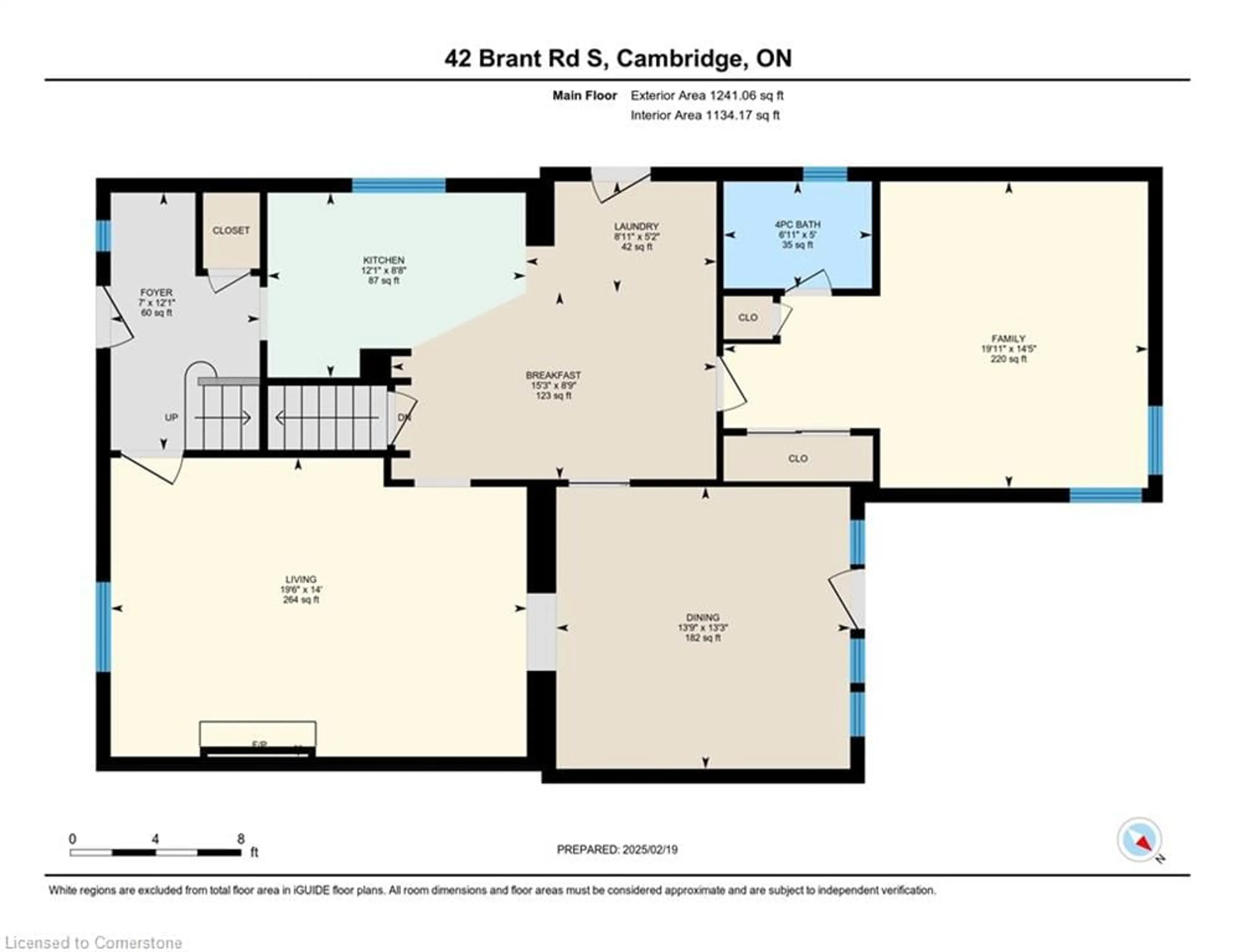 Floor plan for 42 Brant Rd, Cambridge Ontario N1S 2W6