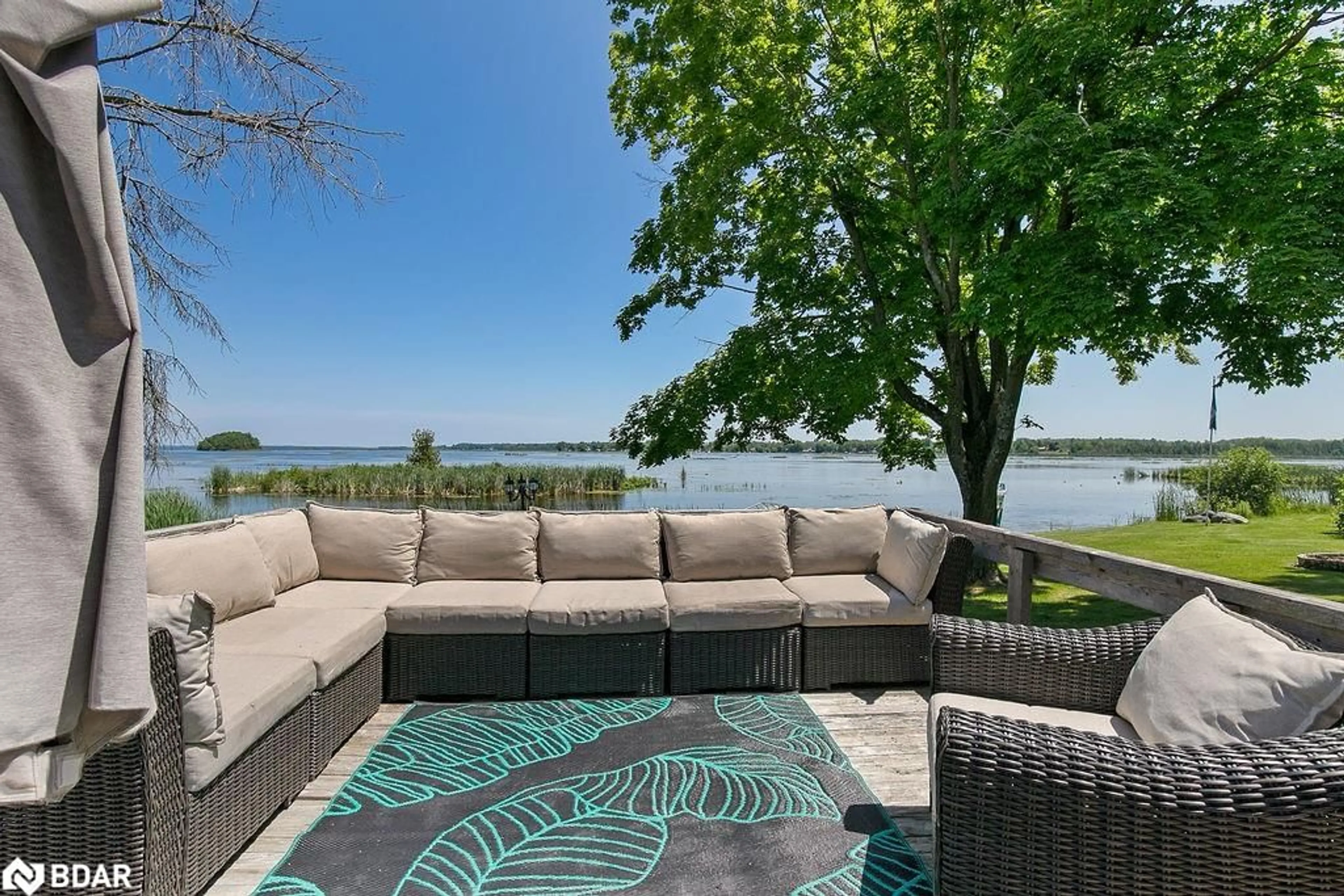 Patio, water/lake/river/ocean view for 24 Butternut Dr, Lindsay Ontario K9V 4R1