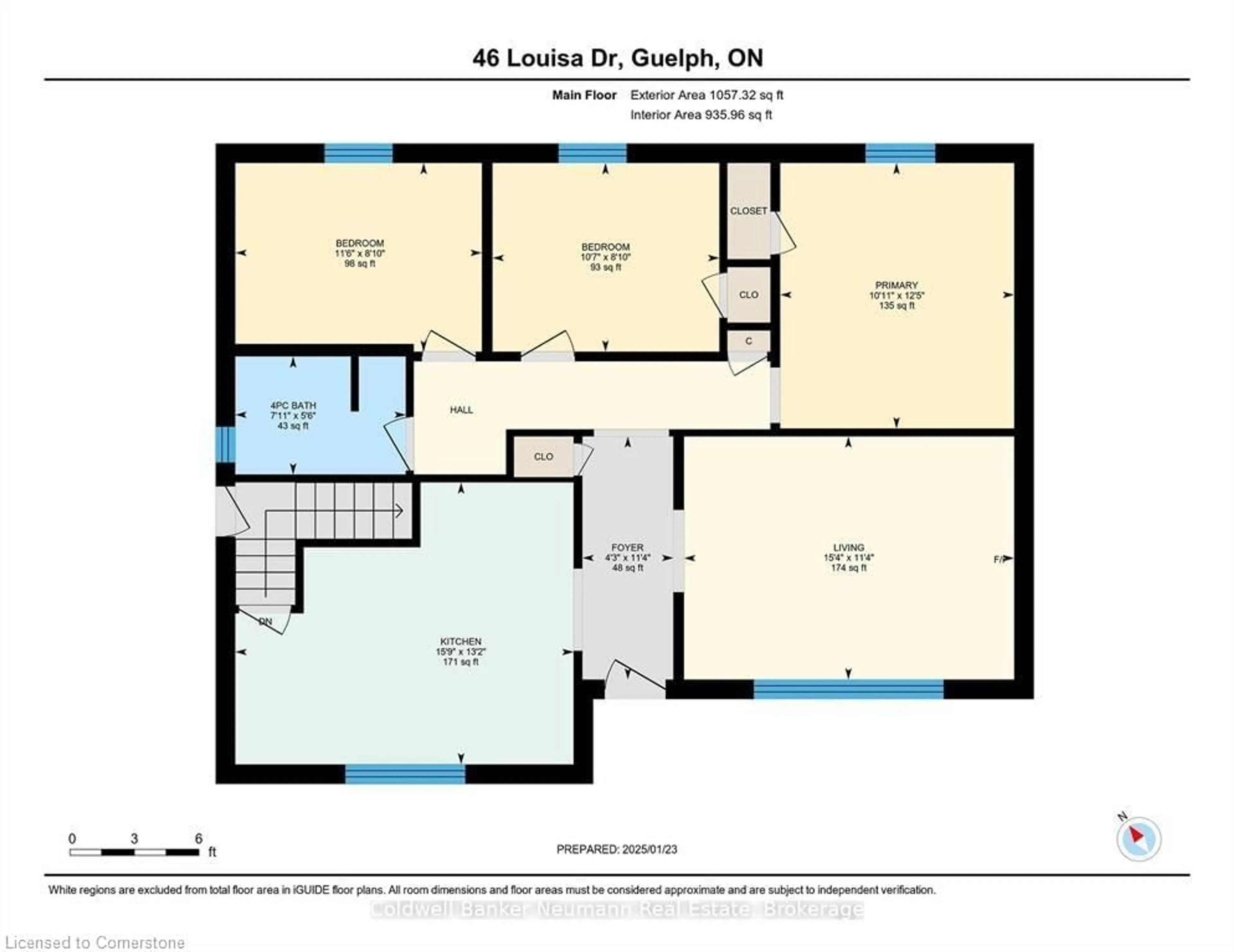 Floor plan for 21 Louisa Dr, Guelph Ontario N1E 4T4