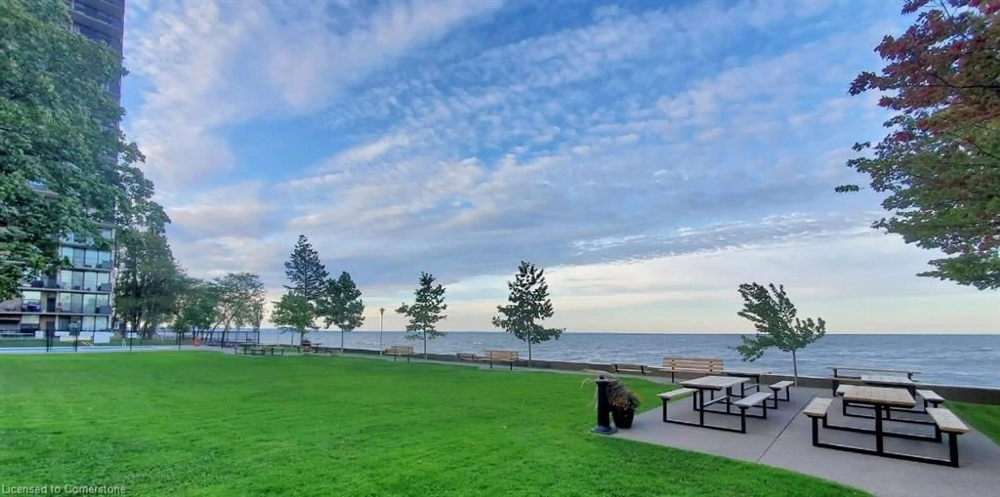 Patio, water/lake/river/ocean view for 500 Green Rd #705, Stoney Creek Ontario L8E 3M6